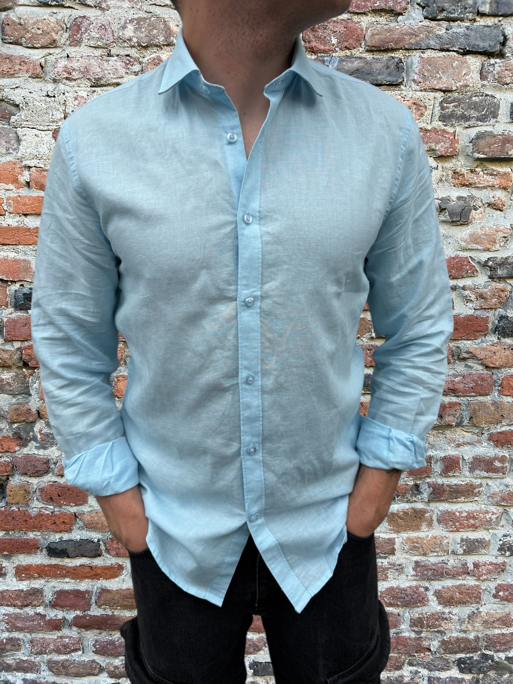 Camicia Over-d Lino Polvere C27 (12064313508180)