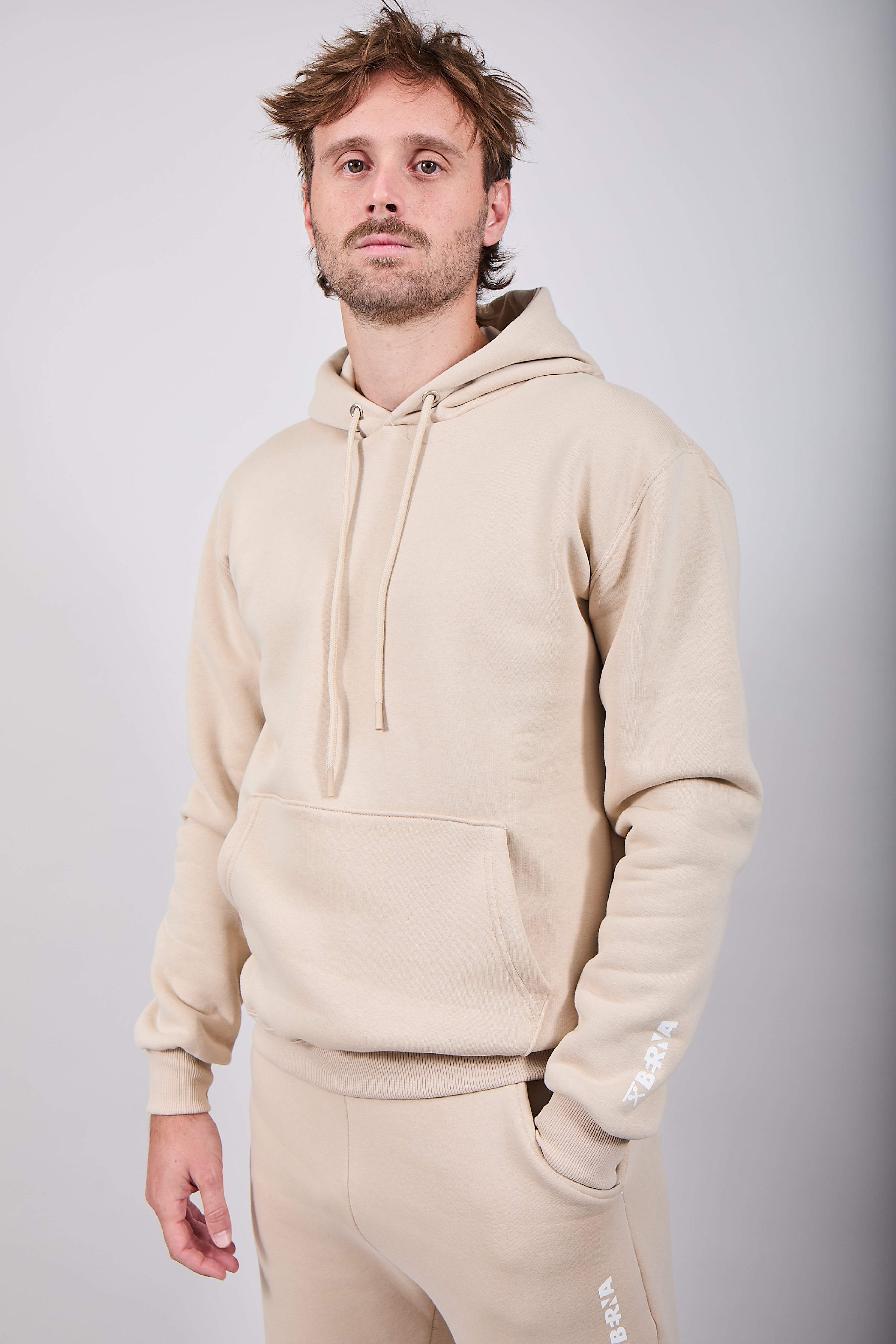 Felpa Berna Cappuccio Avorio 252 (12235730977108)