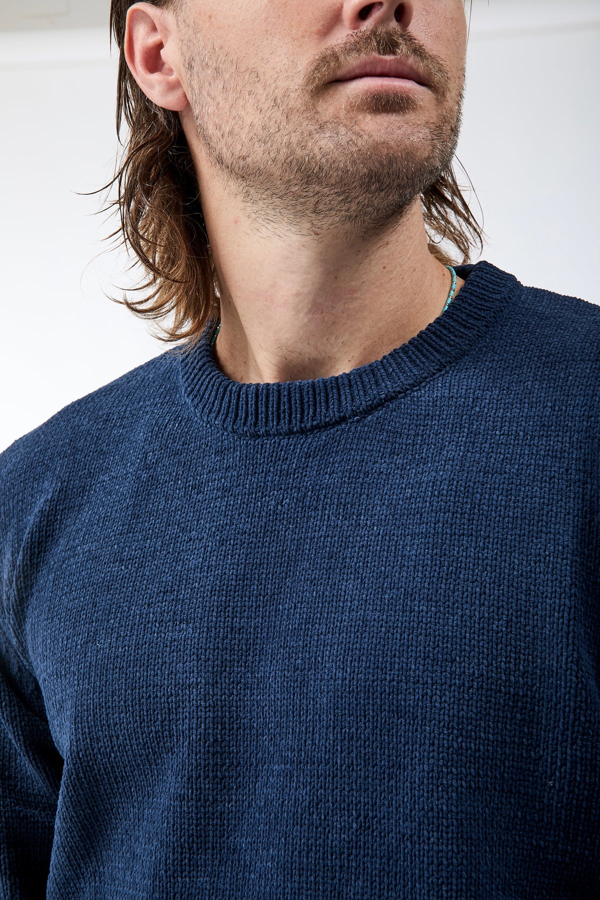 Maglione Gianni Lupo Ciniglia Navy 535