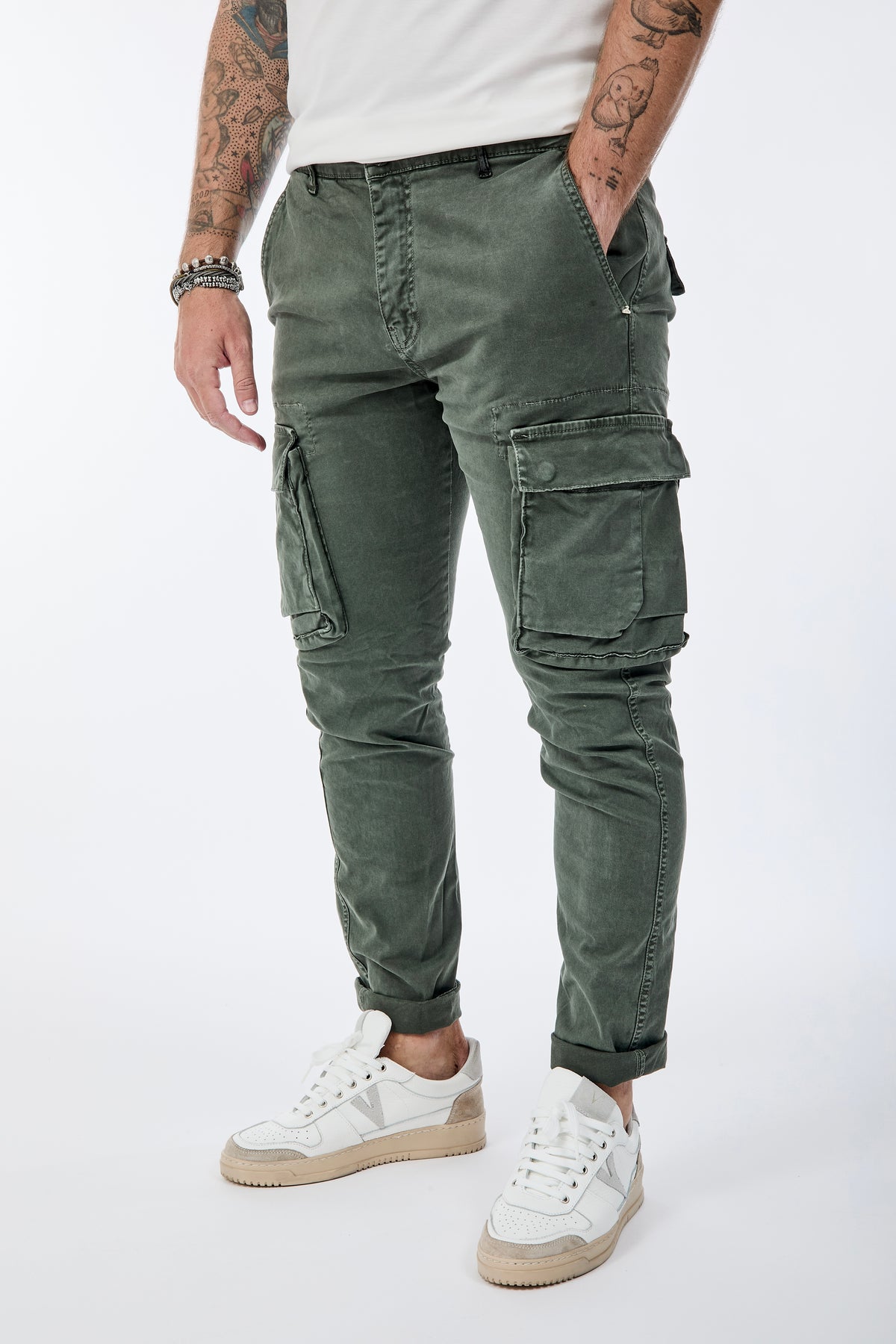 Pantalone Berna Cargo Verde 008