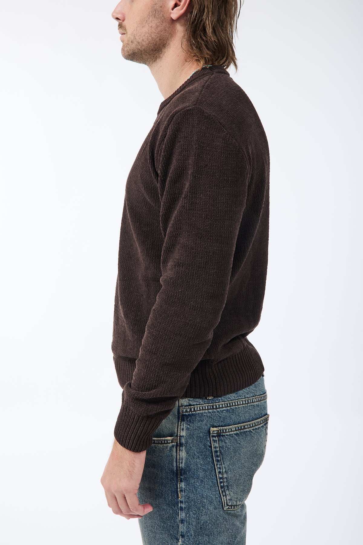 Maglione Gianni Lupo Ciniglia Caffè 535