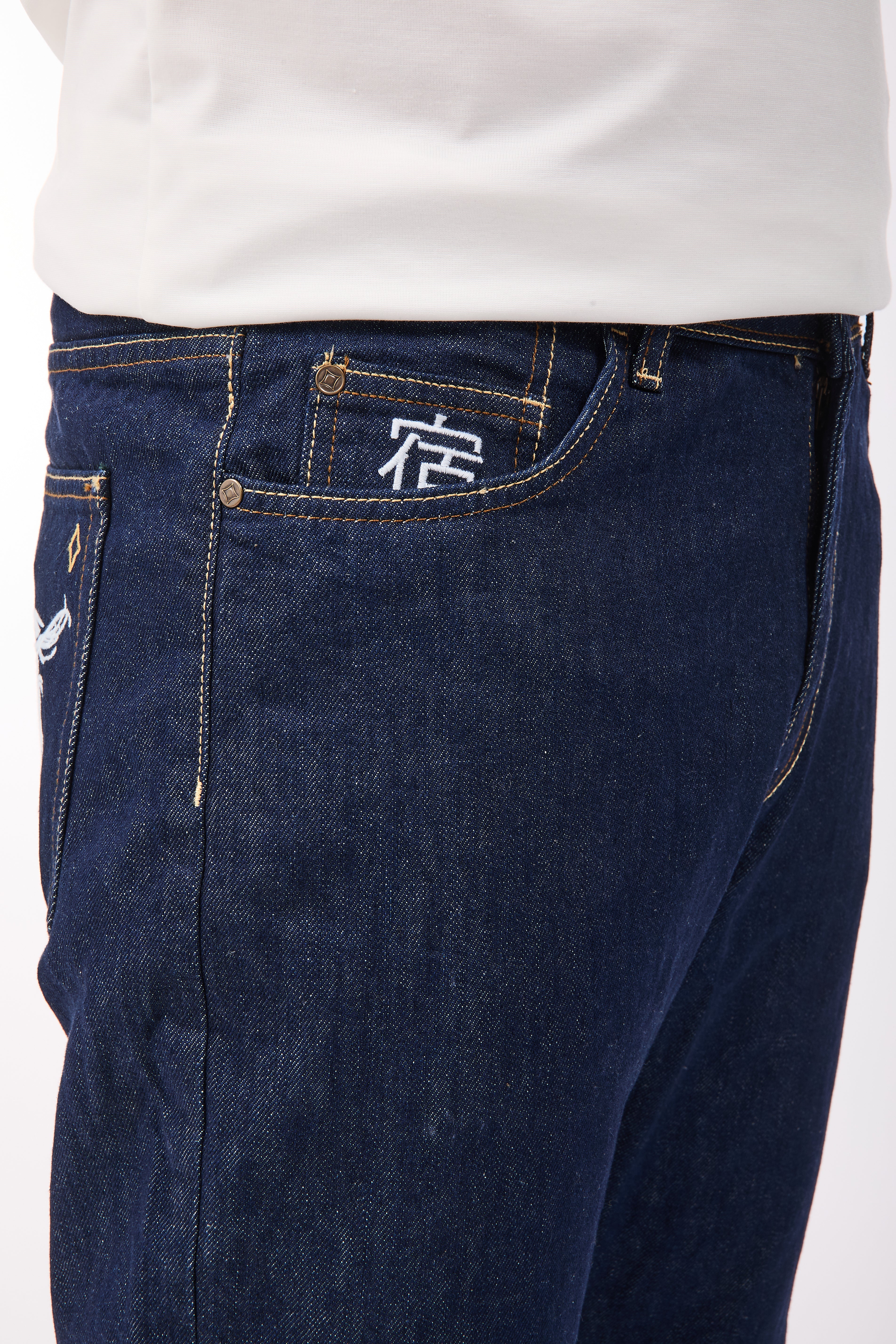 Jeans Pont Cropped Yellowstone Ricamo 00