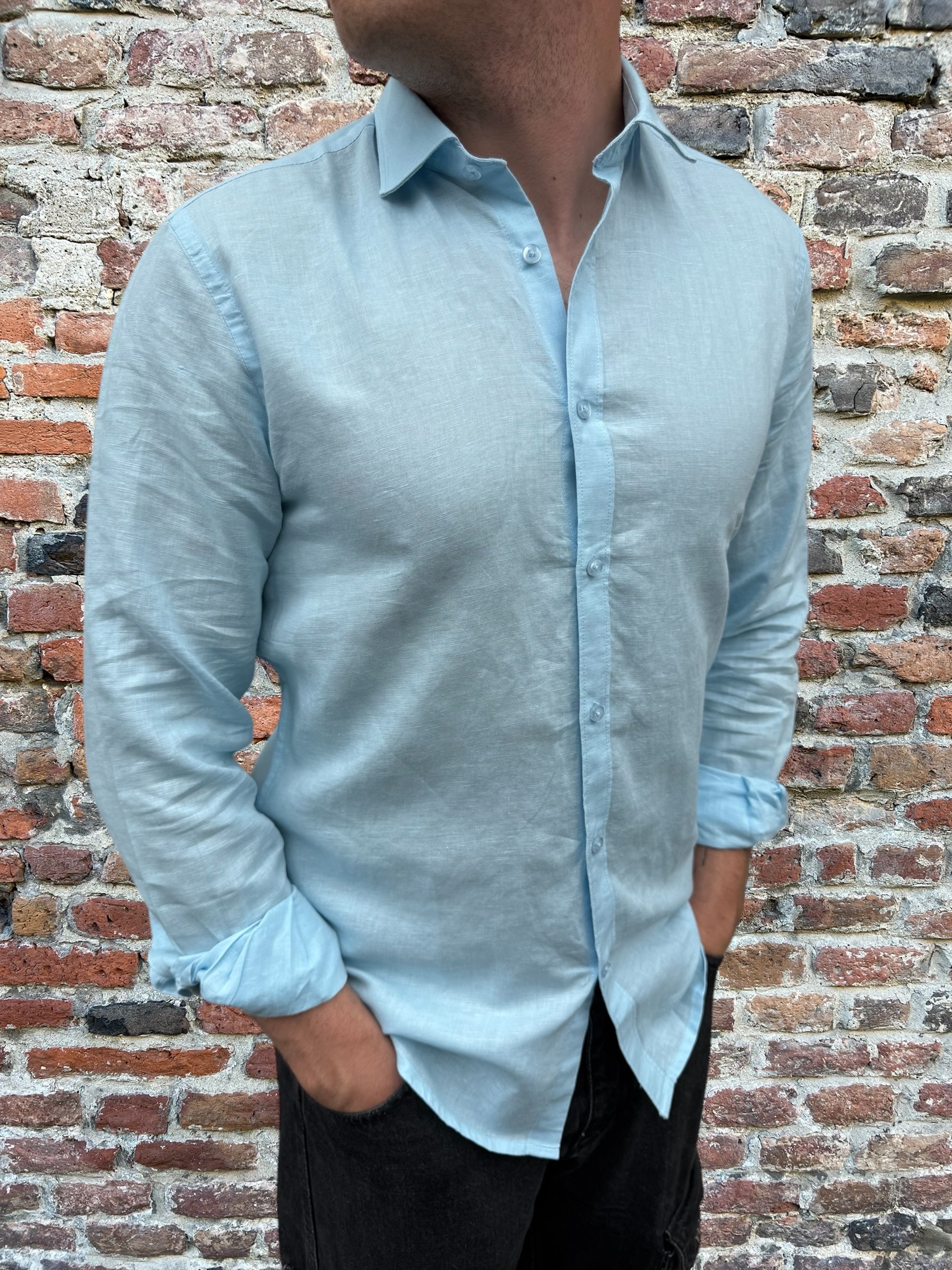 Camicia Over-d Lino Polvere C27 (12064313508180)