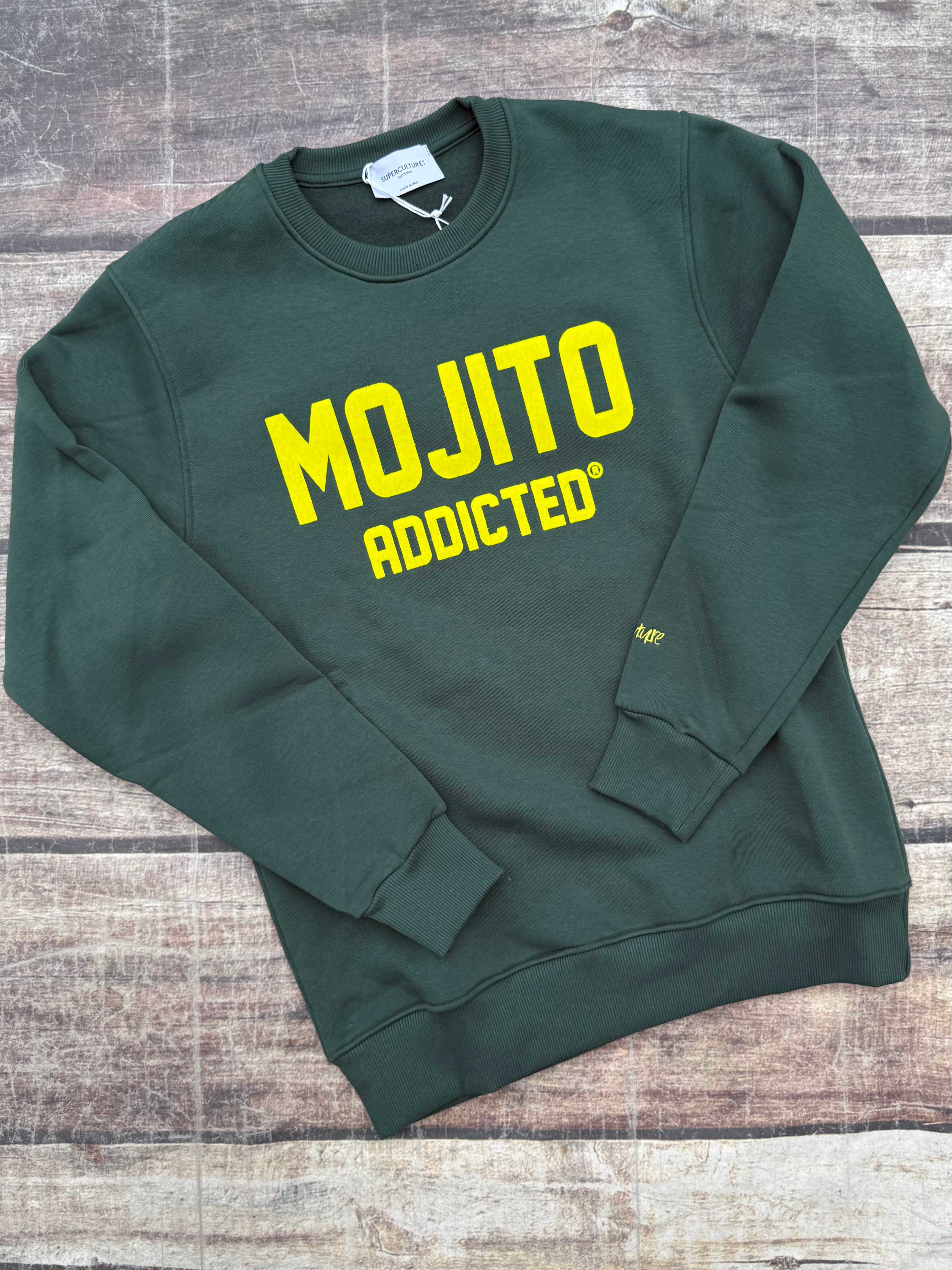 Felpa Superculture Girocollo Verde Bosco A1377 (12218660028756)