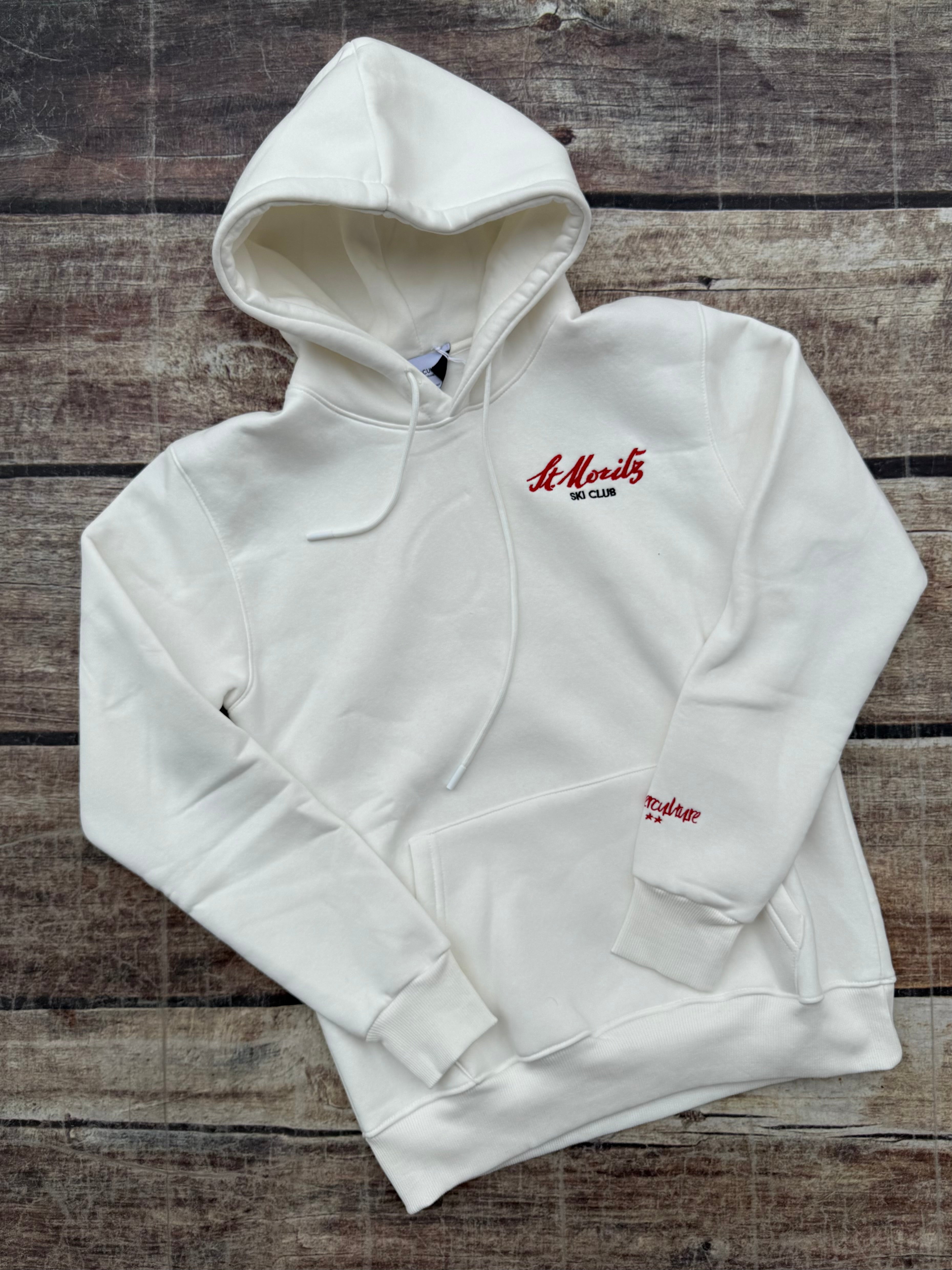 Felpa Superculture Cappuccio Bianca A1313 (12218679165268)