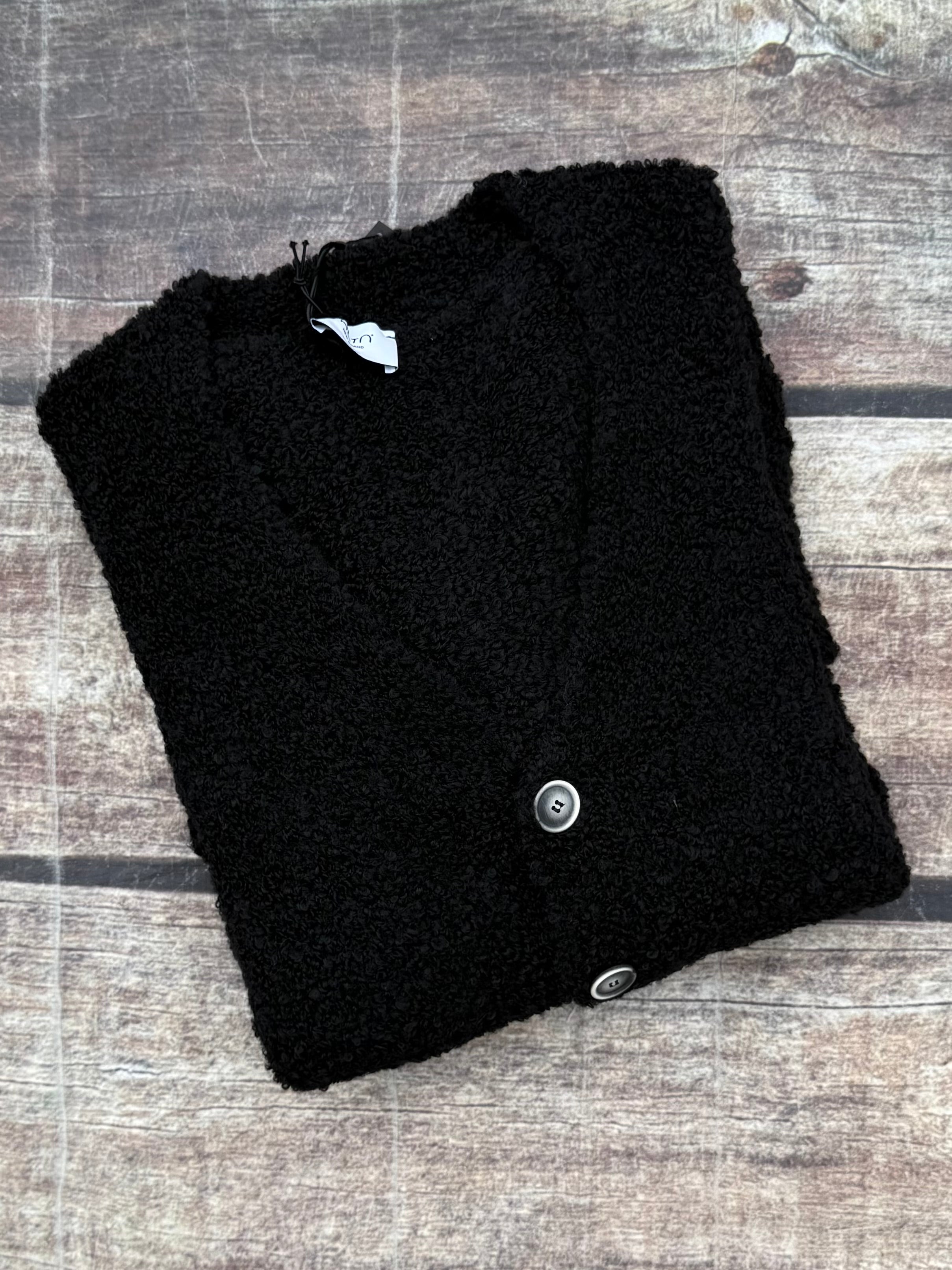 Cardigan Alta Tensione Bouclé Nero (12267722375508)