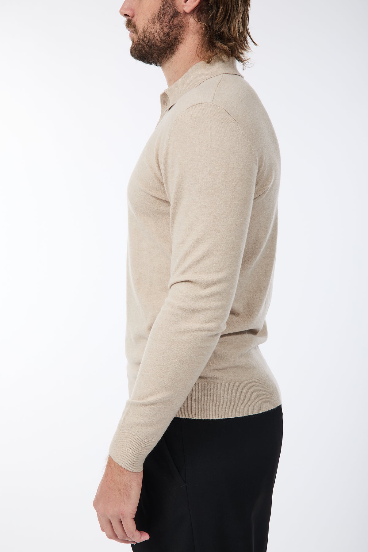 Maglioncino Polo Gianni Lupo 508 Cammello
