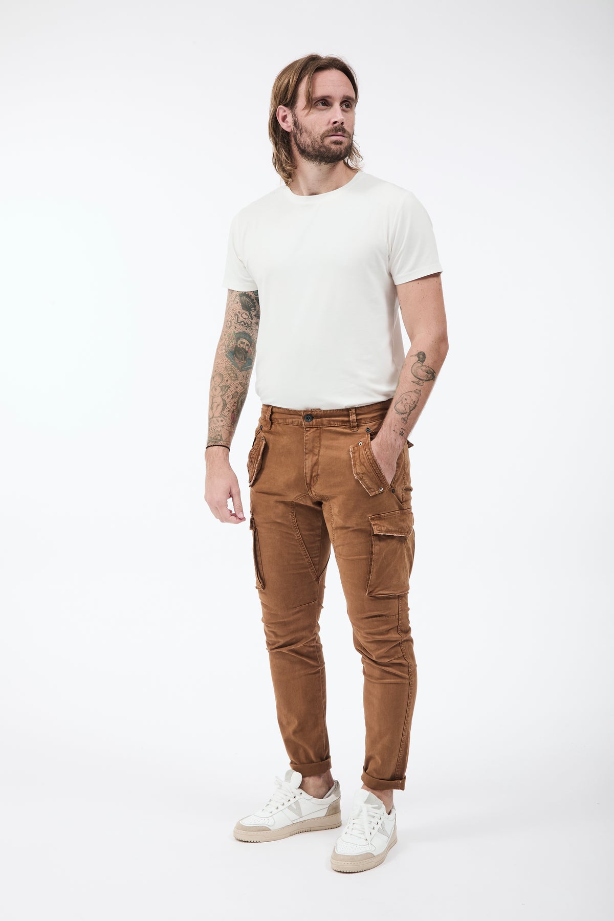 Pantalone Gianni Lupo Cargo Biscotto 2363