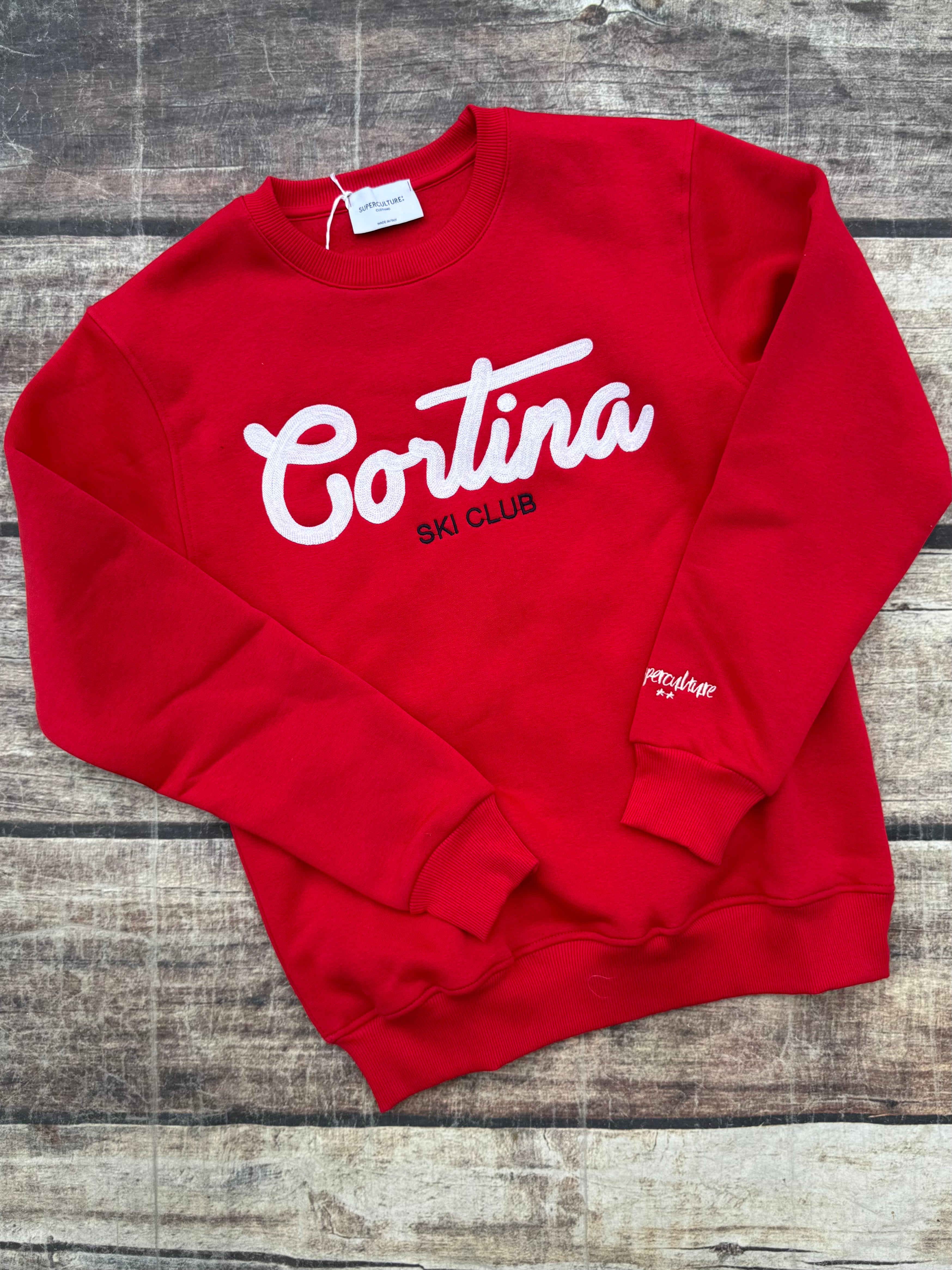 Felpa Superculture Girocollo Rossa A1321 (12218707870036)