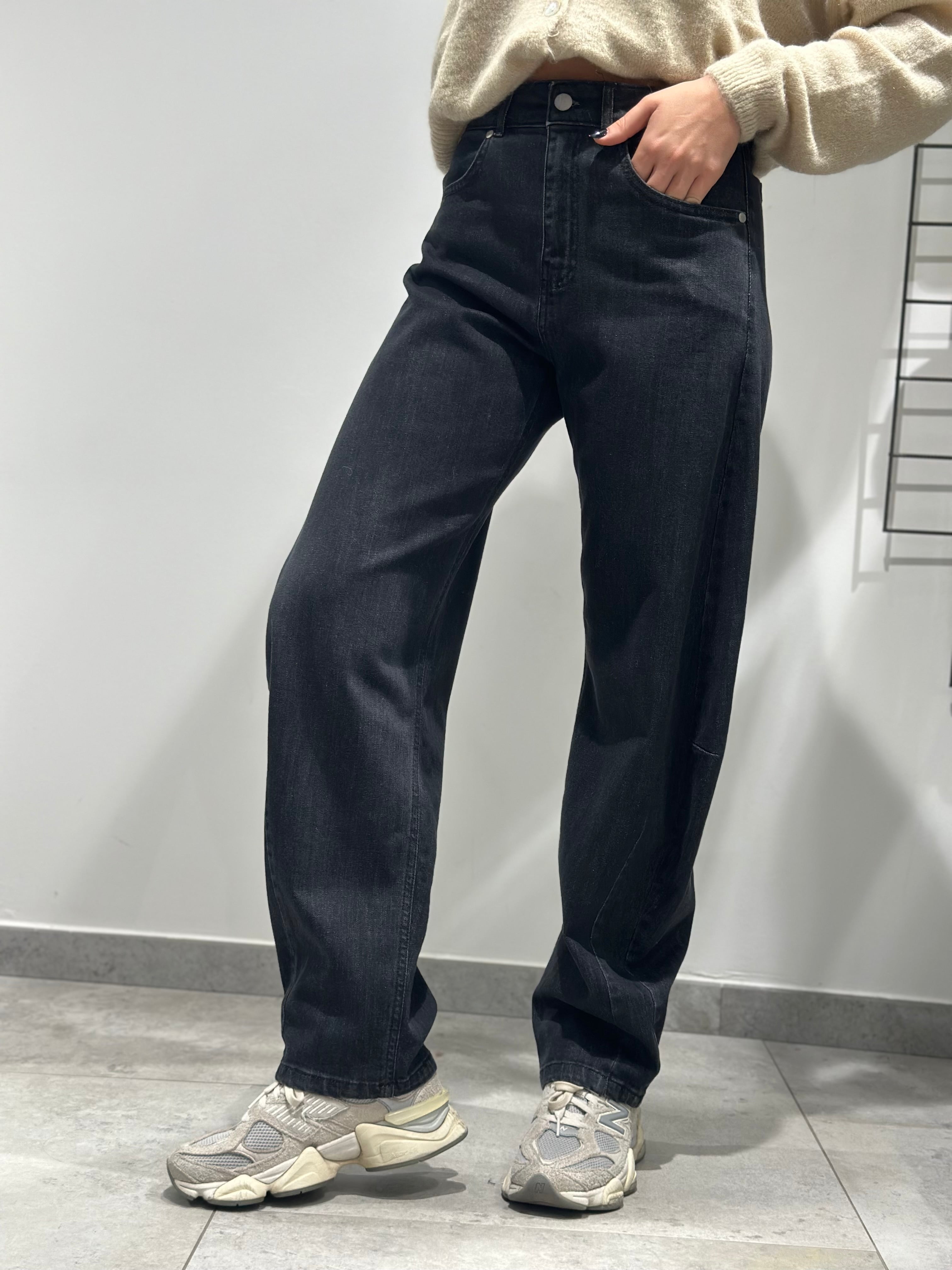 Jeans Over-d Ballon Fit Nero