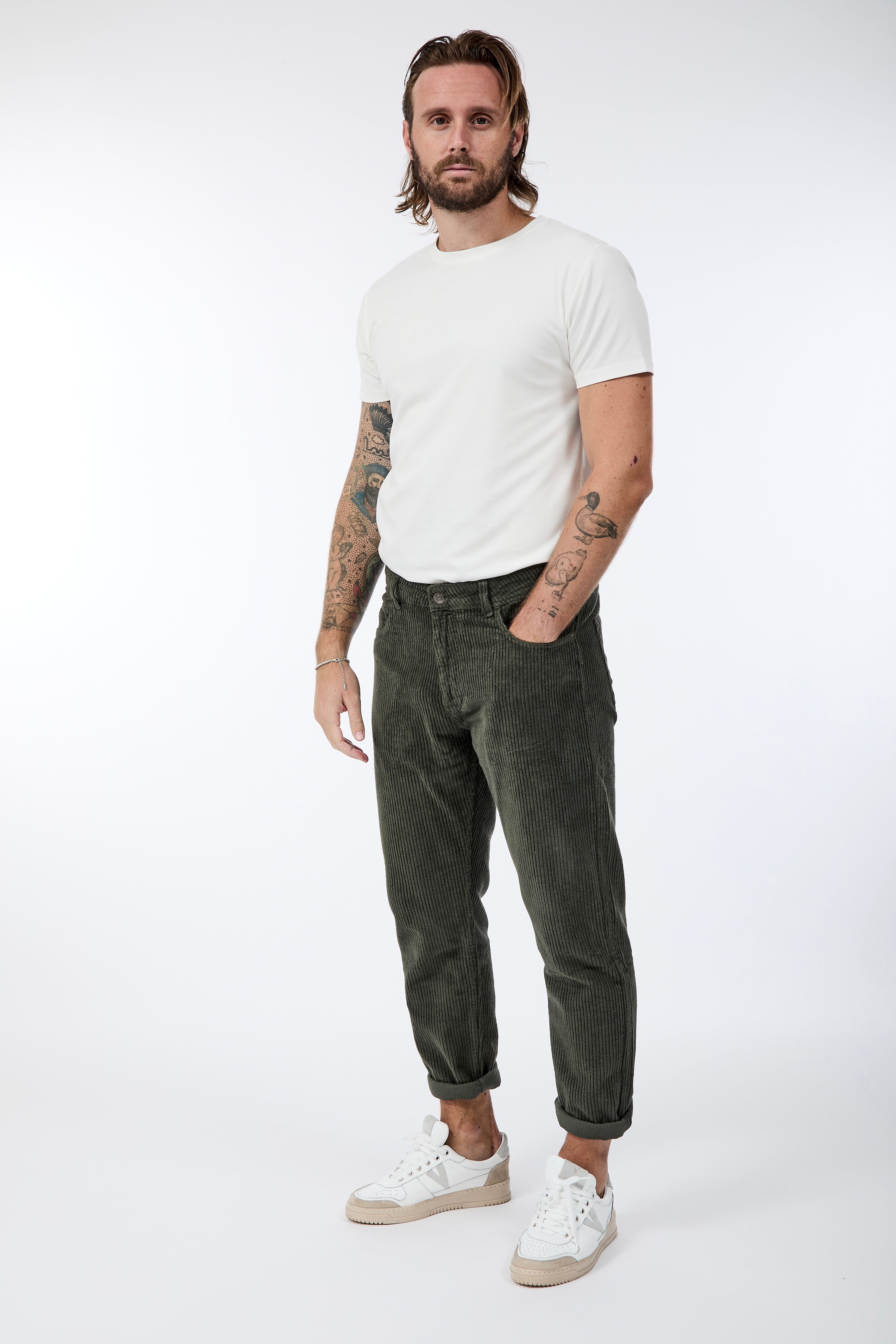 Pantalone Pont Yellowstone Velluto Militare