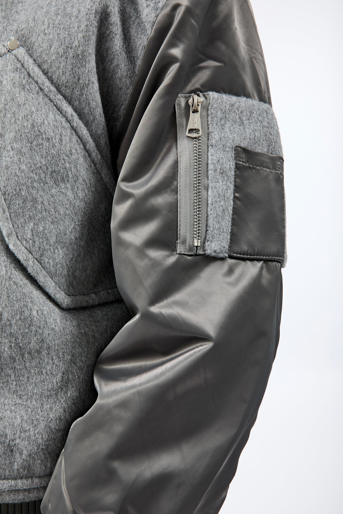 Bomber Berna Boxy Grigio