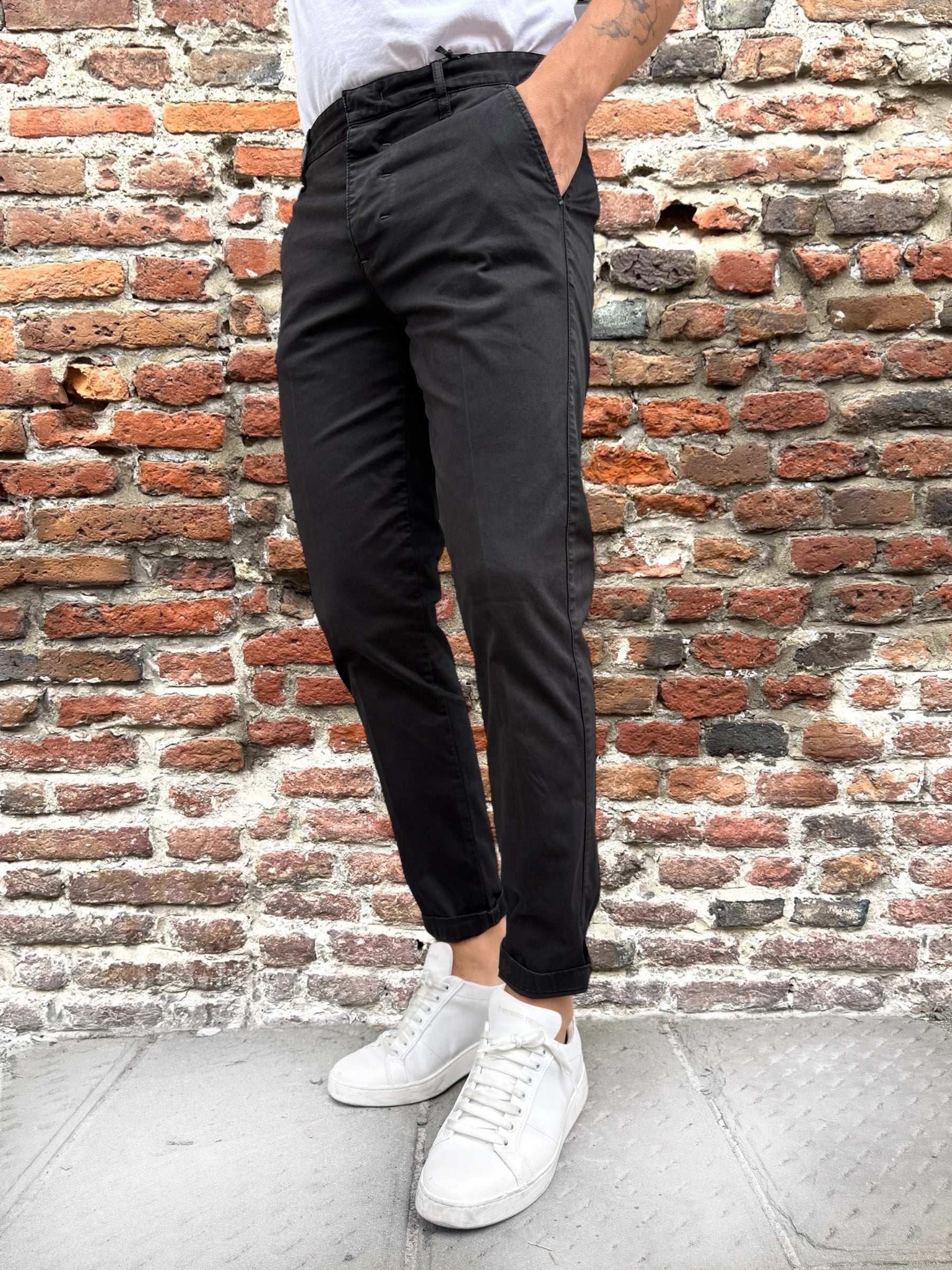 Pantalone Berna Chinos Nero 71 (12247790420308)