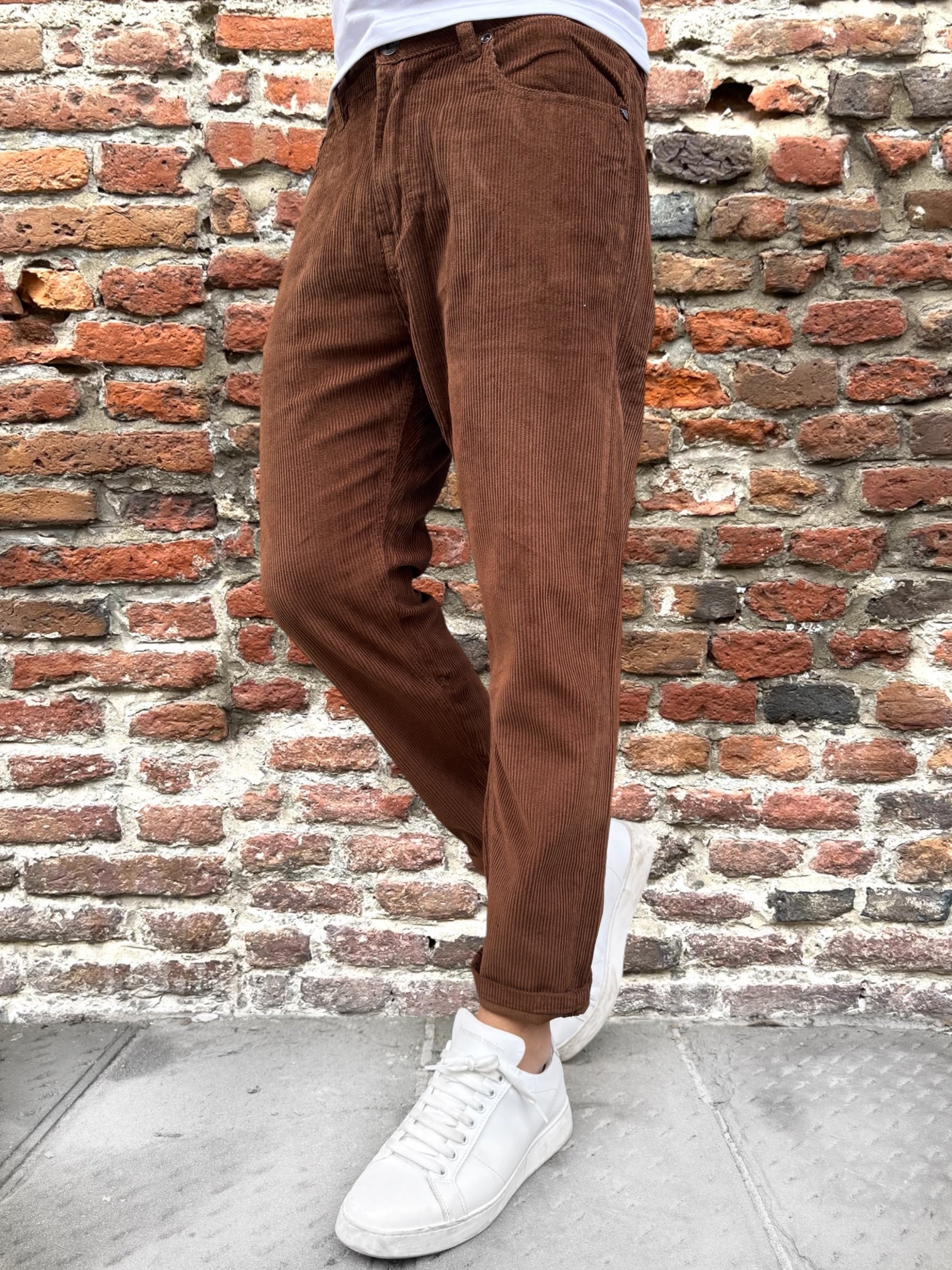 Pantalone Gianni Lupo Velluto Coffee 6227 (12258702524756)