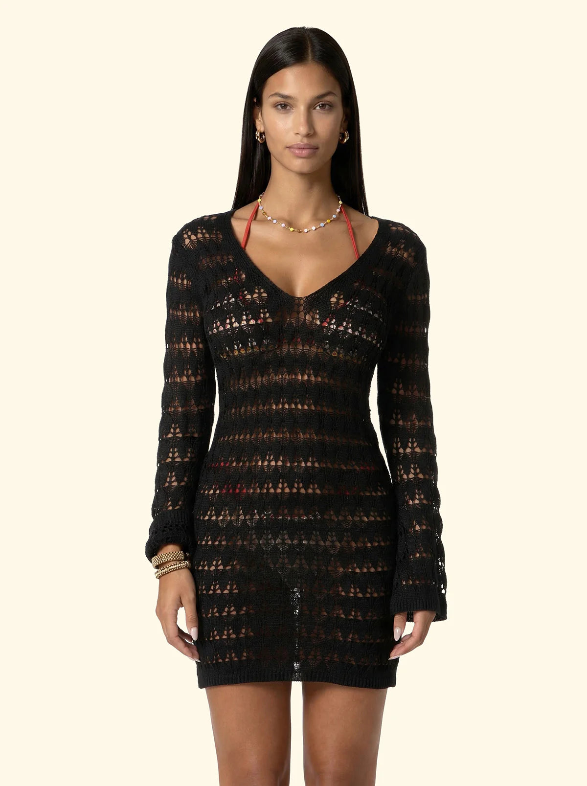 Vestito Corto Donna F**K Nero SW0415-BK