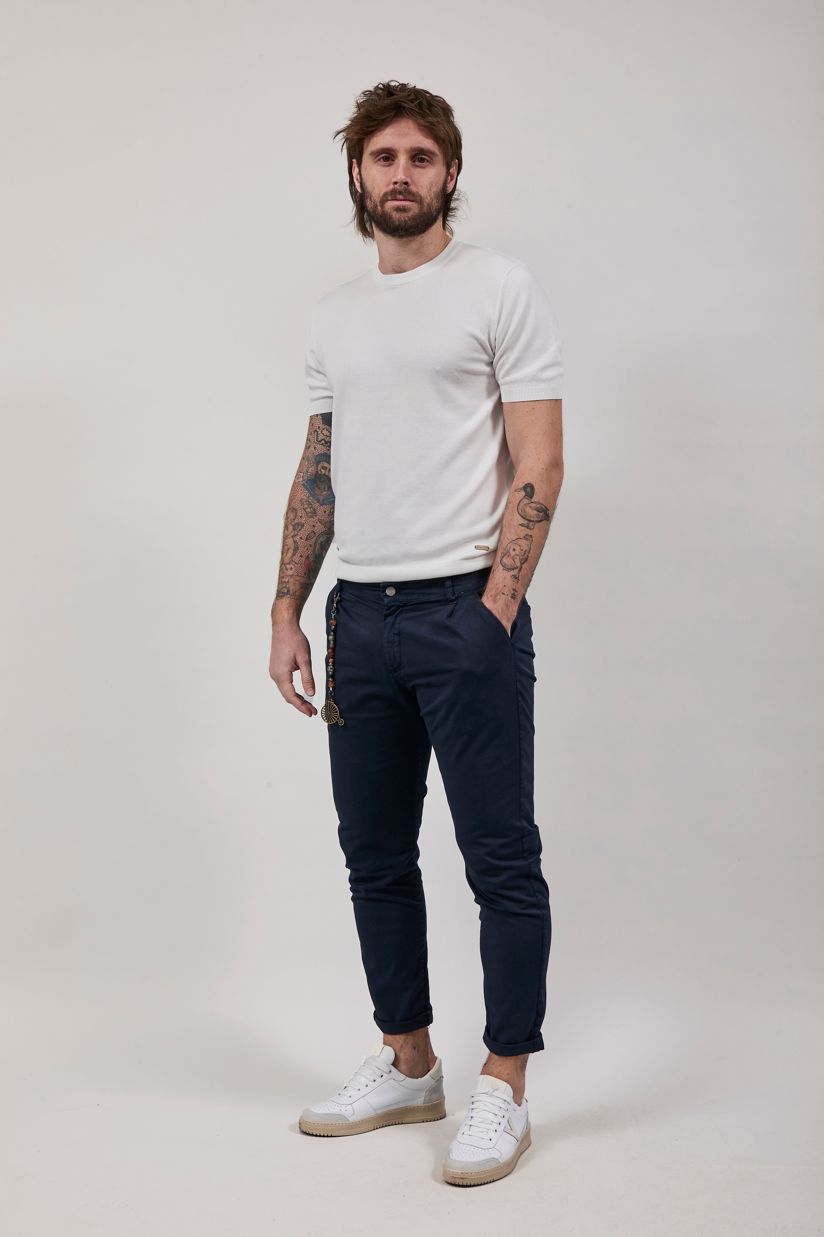 Pantalone Over-d Blu P63