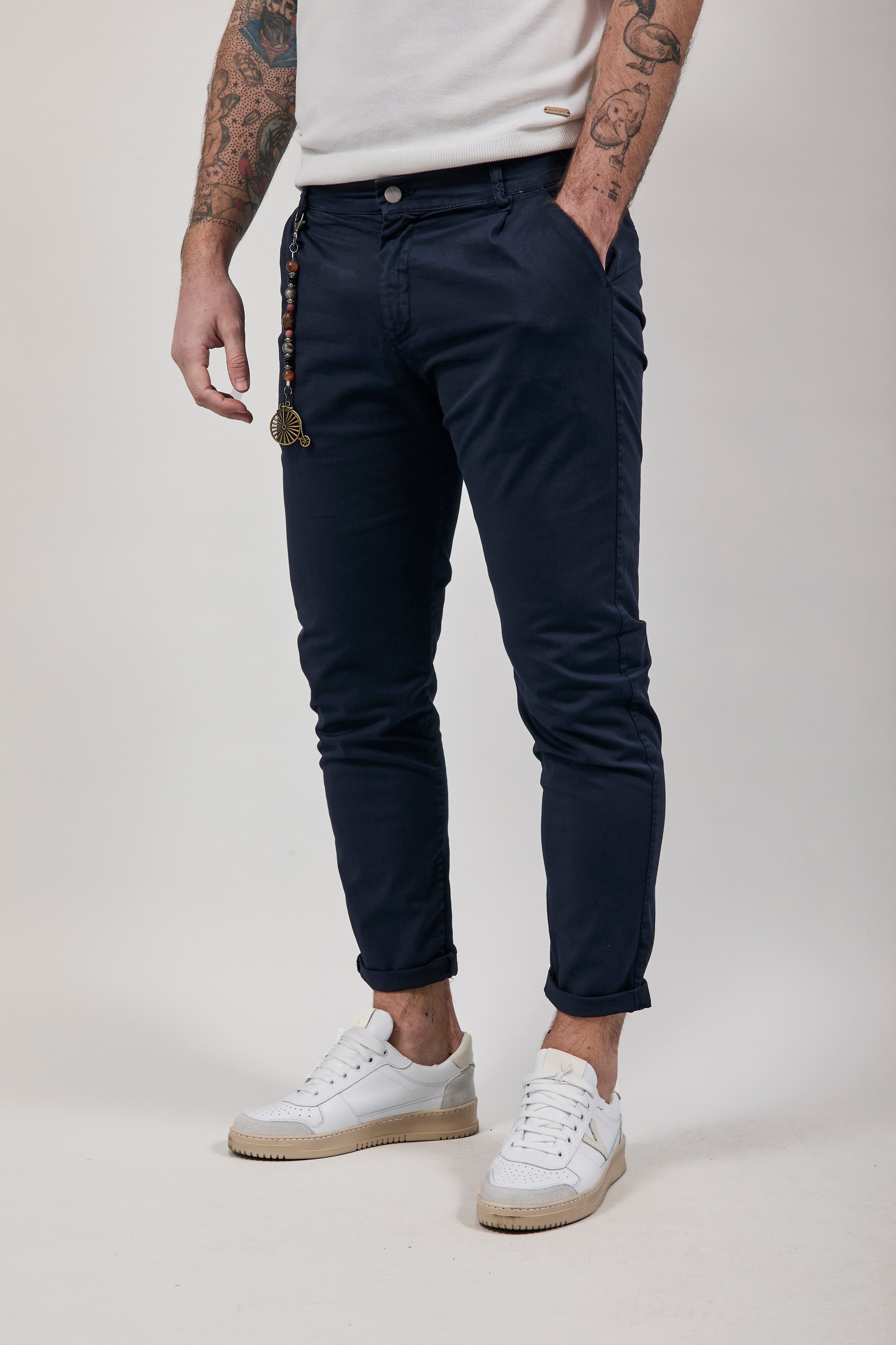 Pantalone Over-d Blu P63
