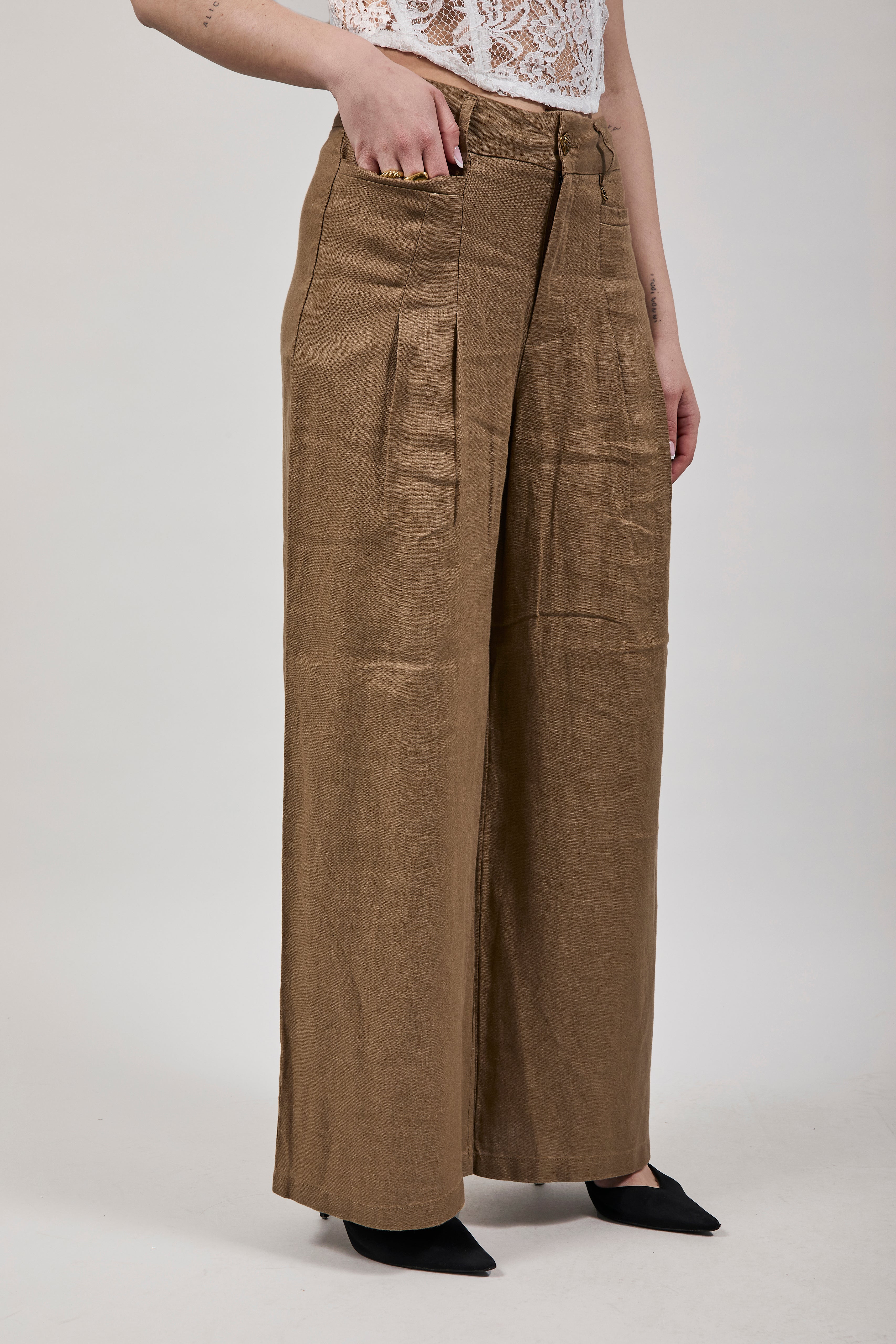 Pantalone Gianni Lupo Marrone 7006