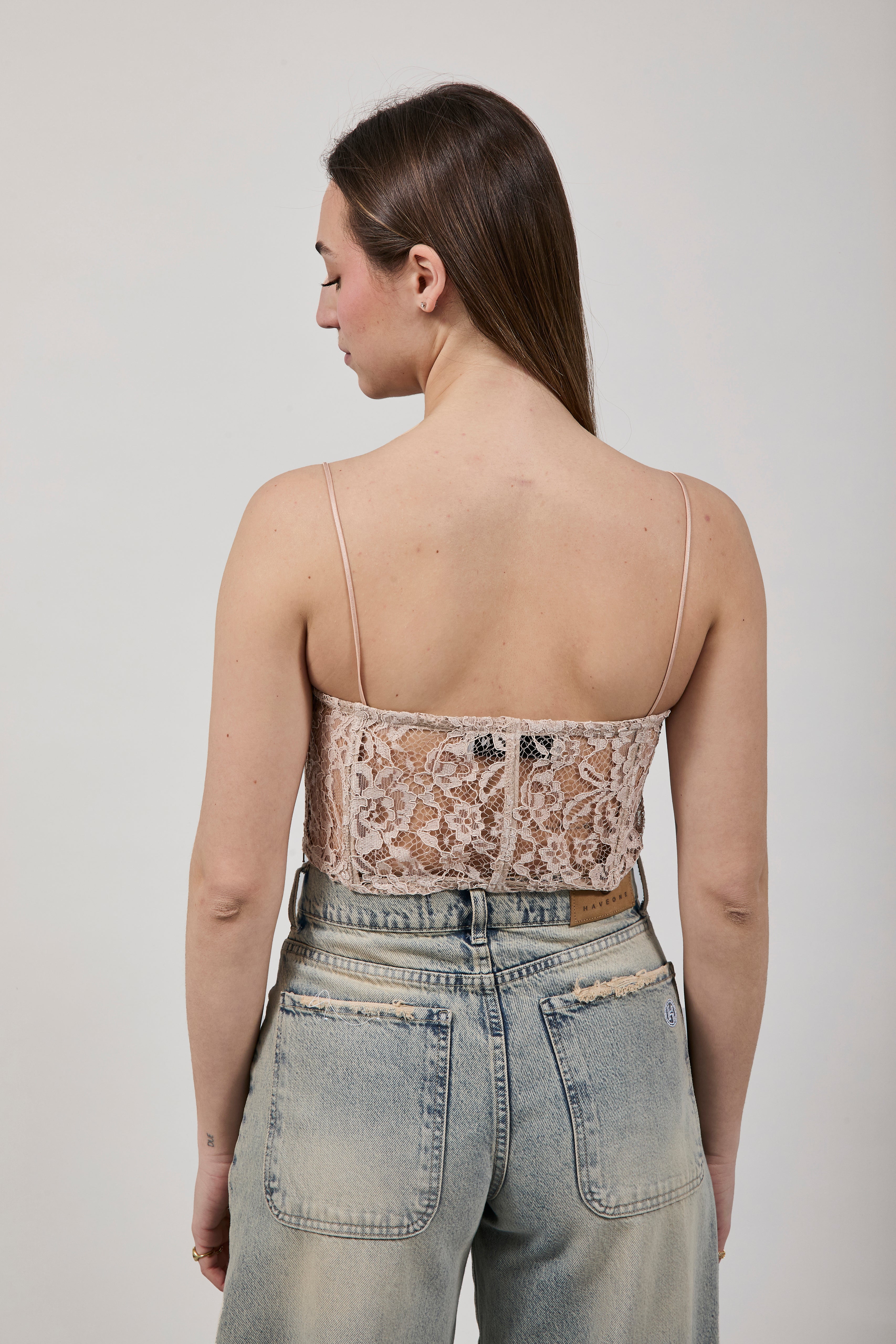 Top Haveone Pizzo Beige