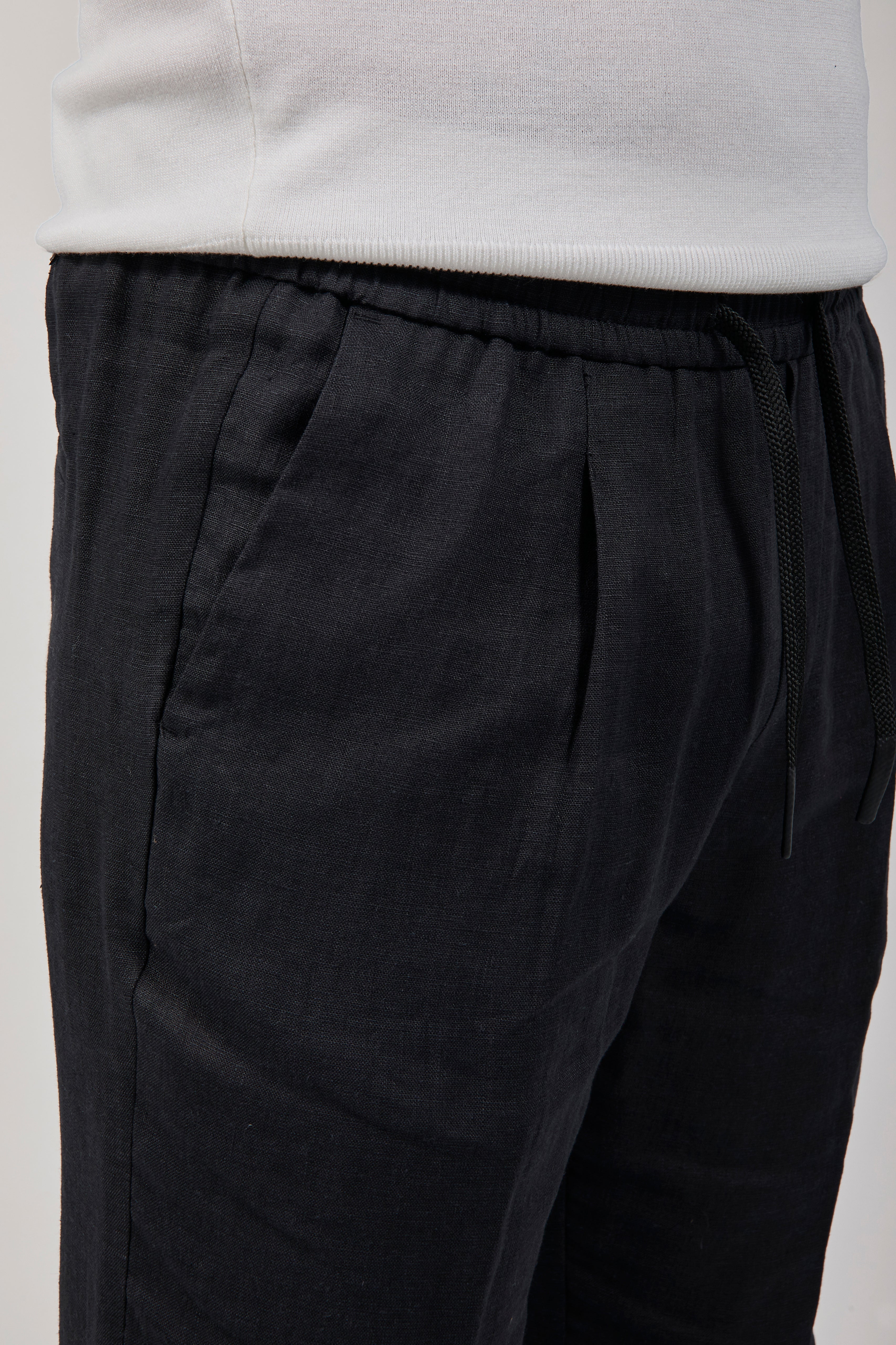 Pantalaccio Over-d Lino Nero P75