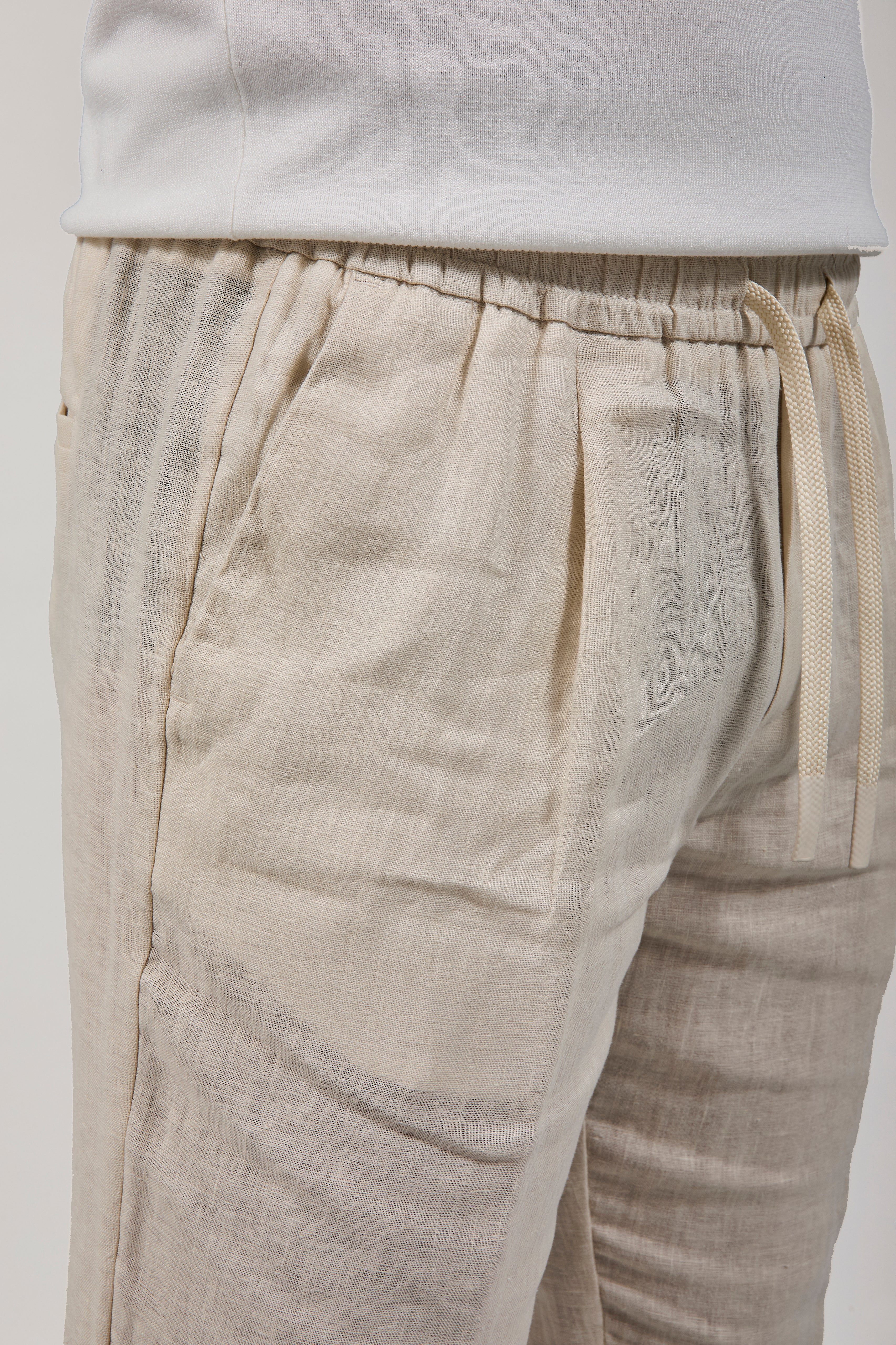 Pantalaccio Over-d Lino Beige P75
