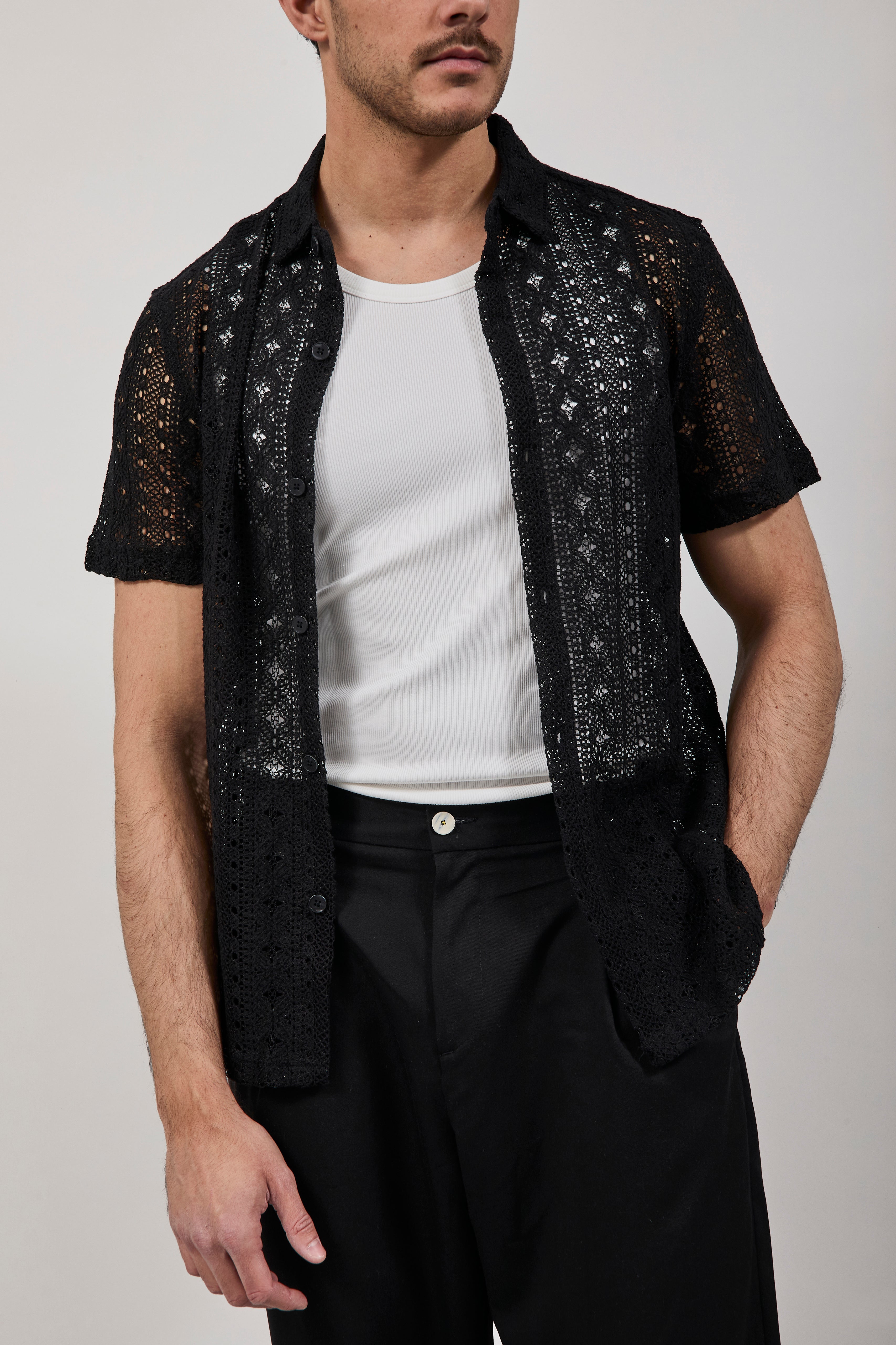 Camicia Gianni Lupo Nera 6013