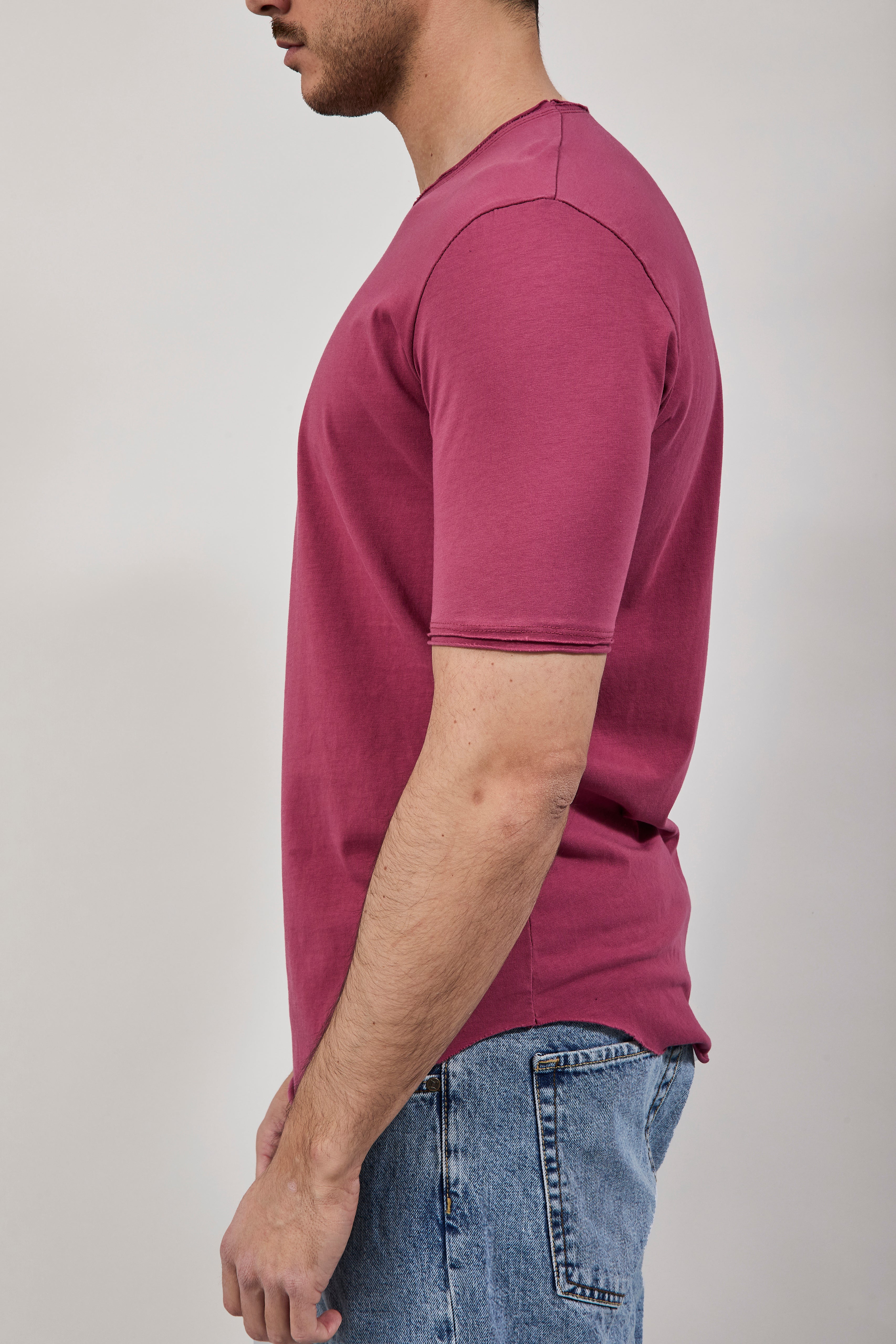 T-shirt Imperial Taglio vivo Indian red