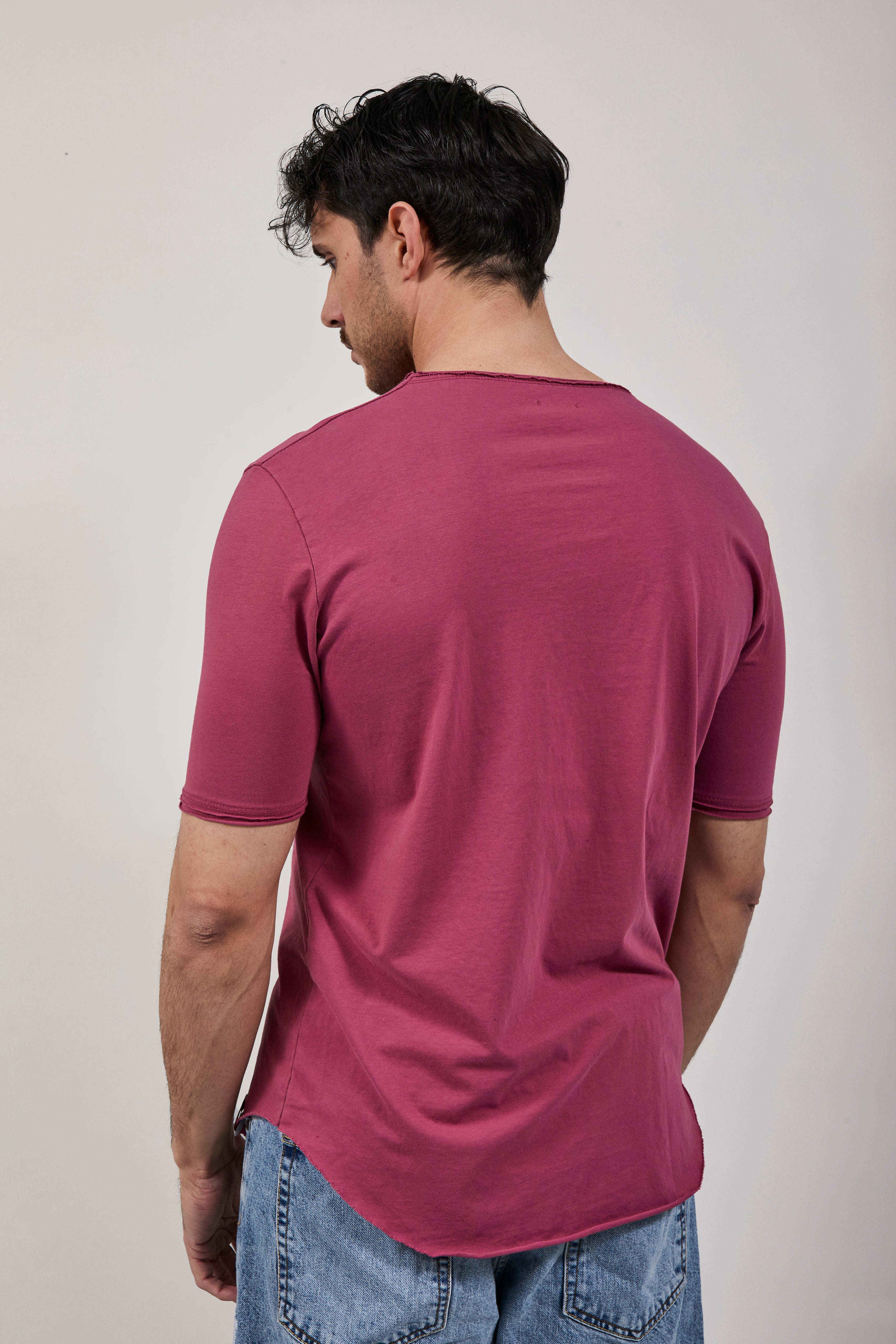 T-shirt Imperial Taglio vivo Indian red