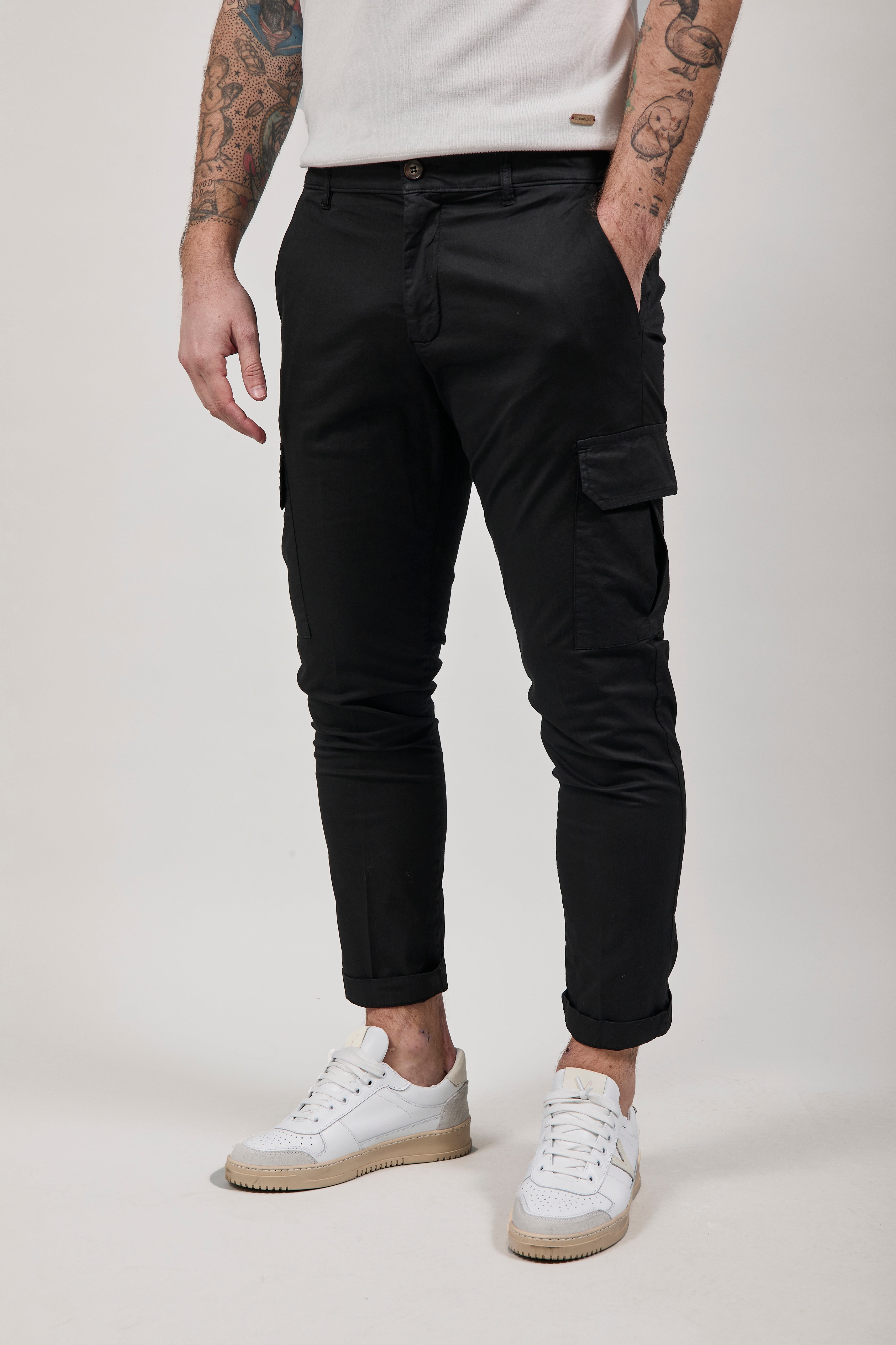 Pantalone Over-d Nero P05