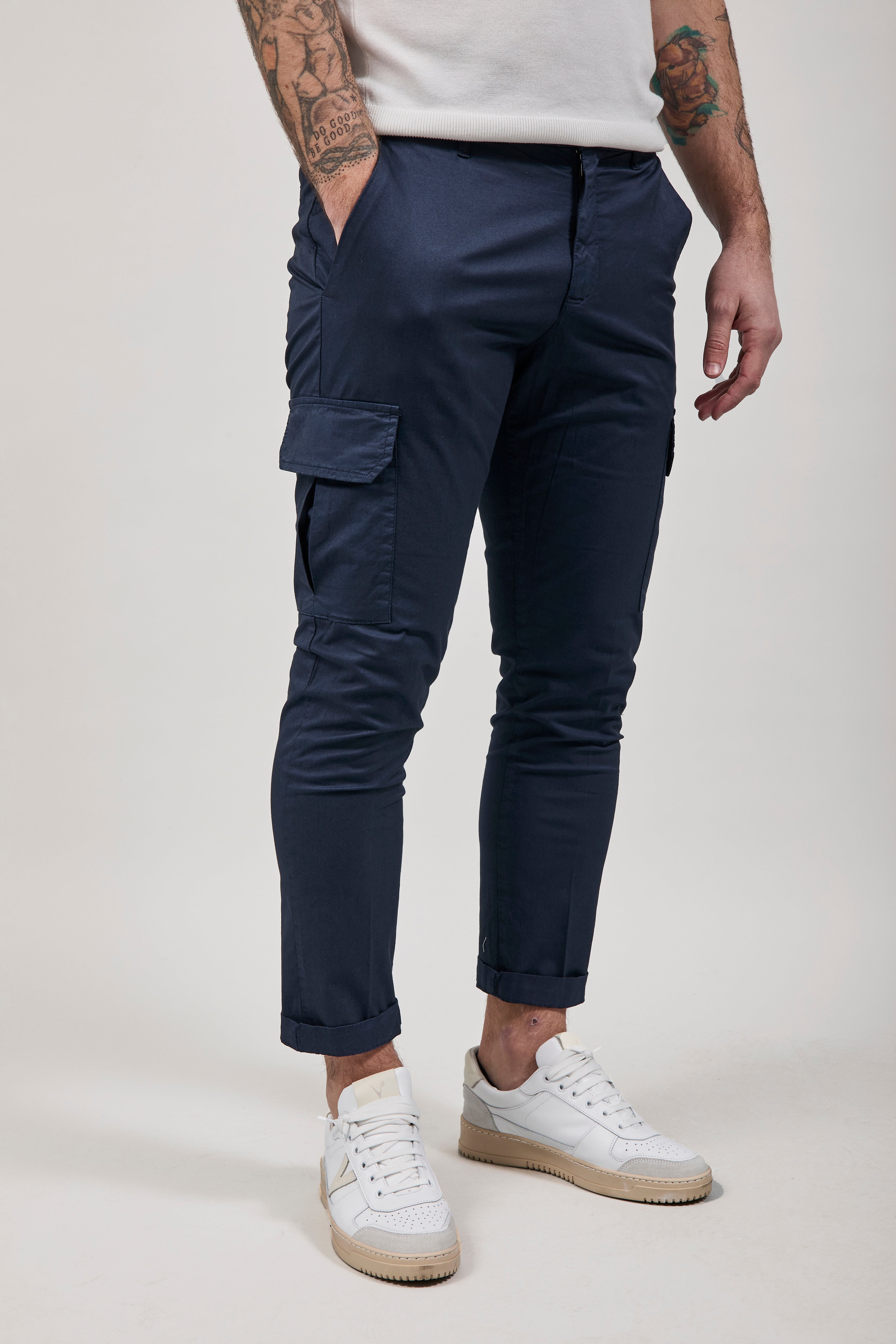 Pantalone Over-d Blu P05