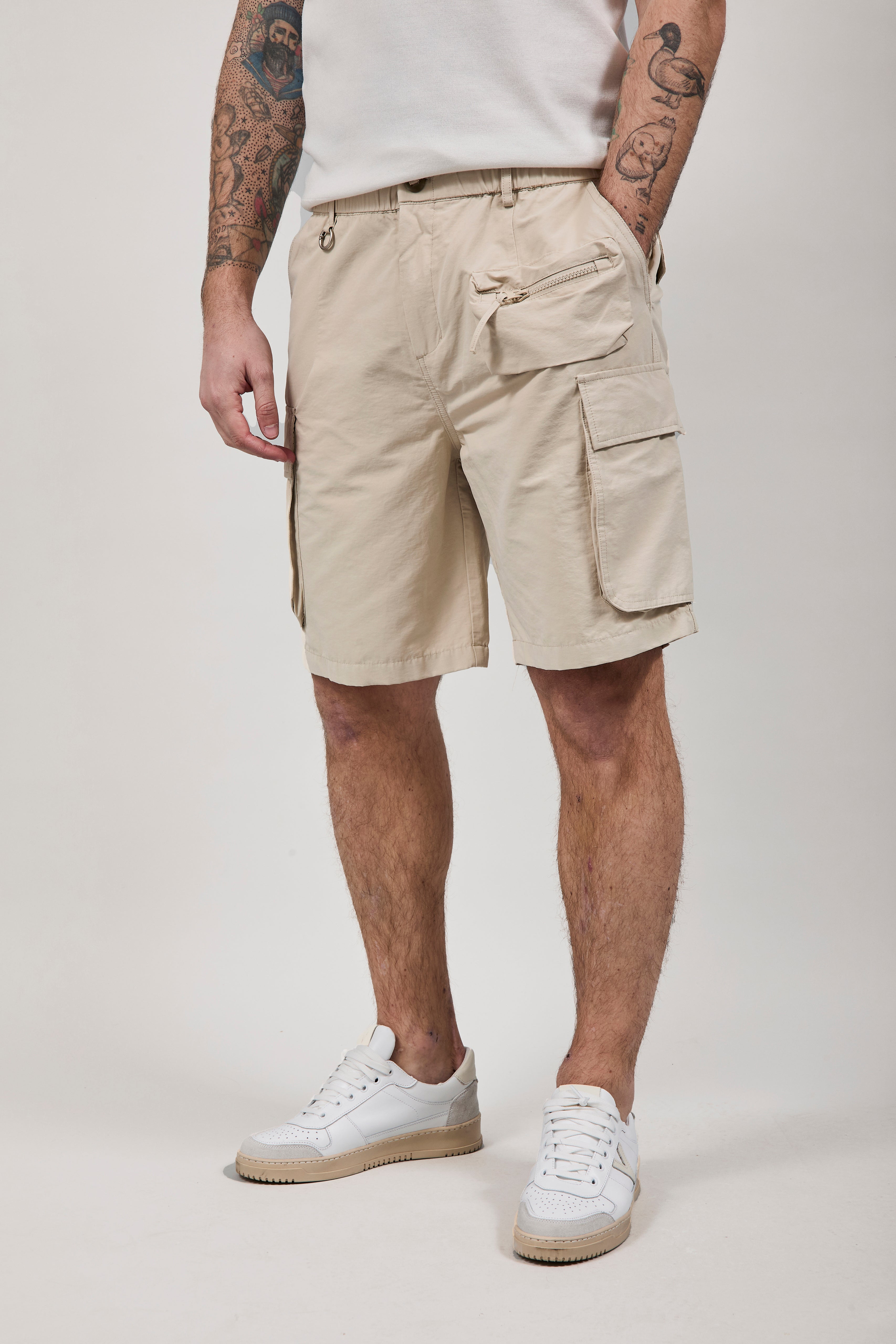 Bermuda Gianni Lupo Double Label Beige 102