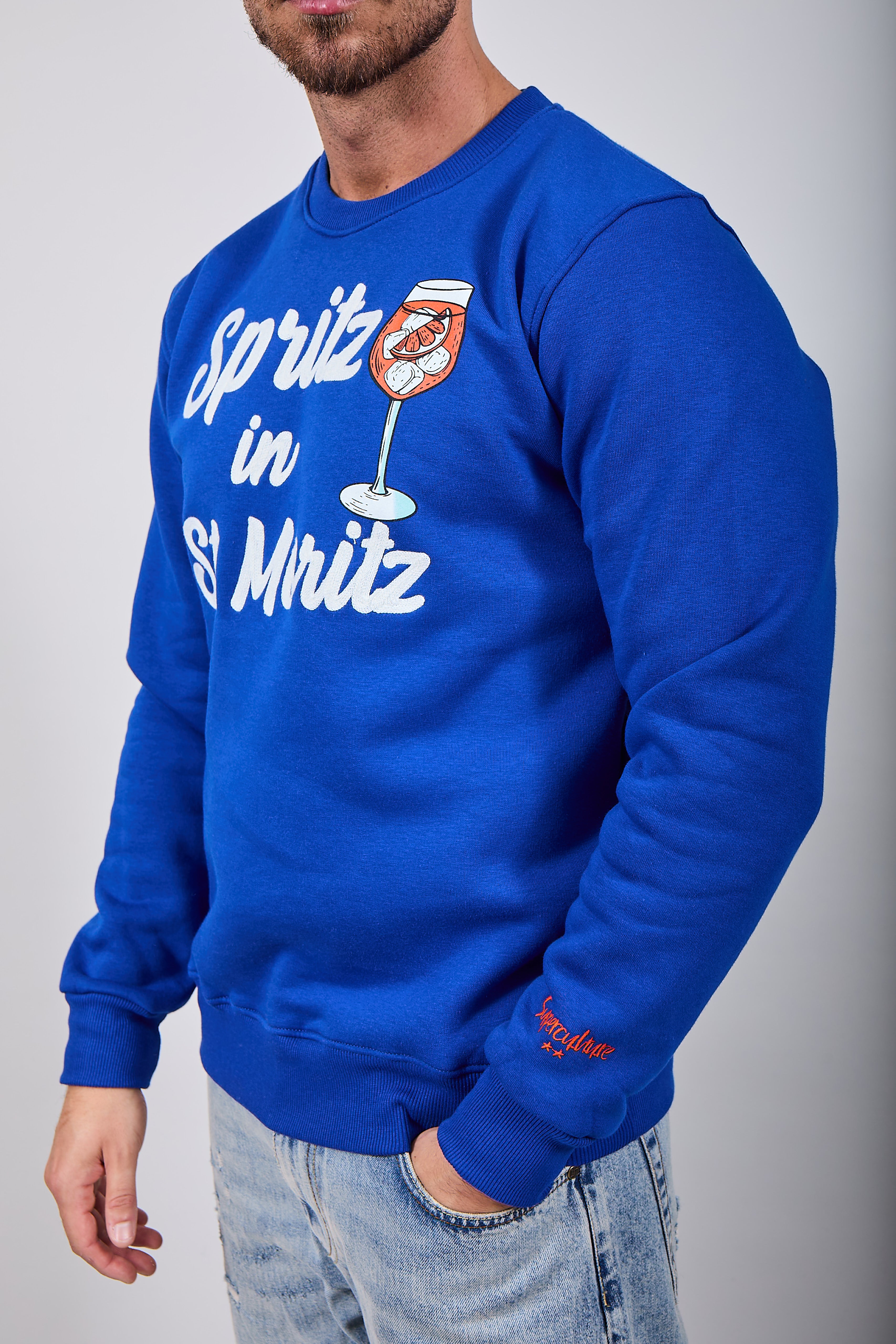Felpa Superculture Girocollo Royal A1369 (12218674839892)