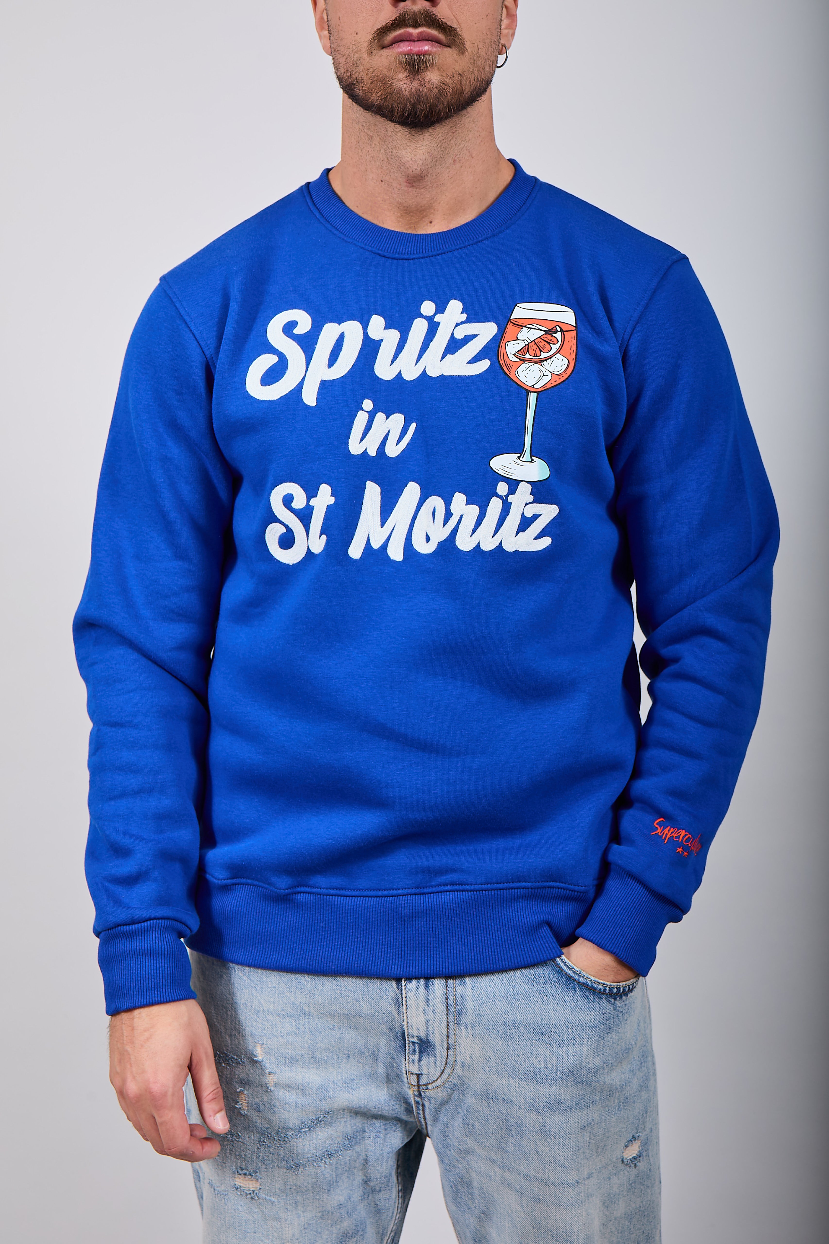 Felpa Superculture Girocollo Royal A1369 (12218674839892)