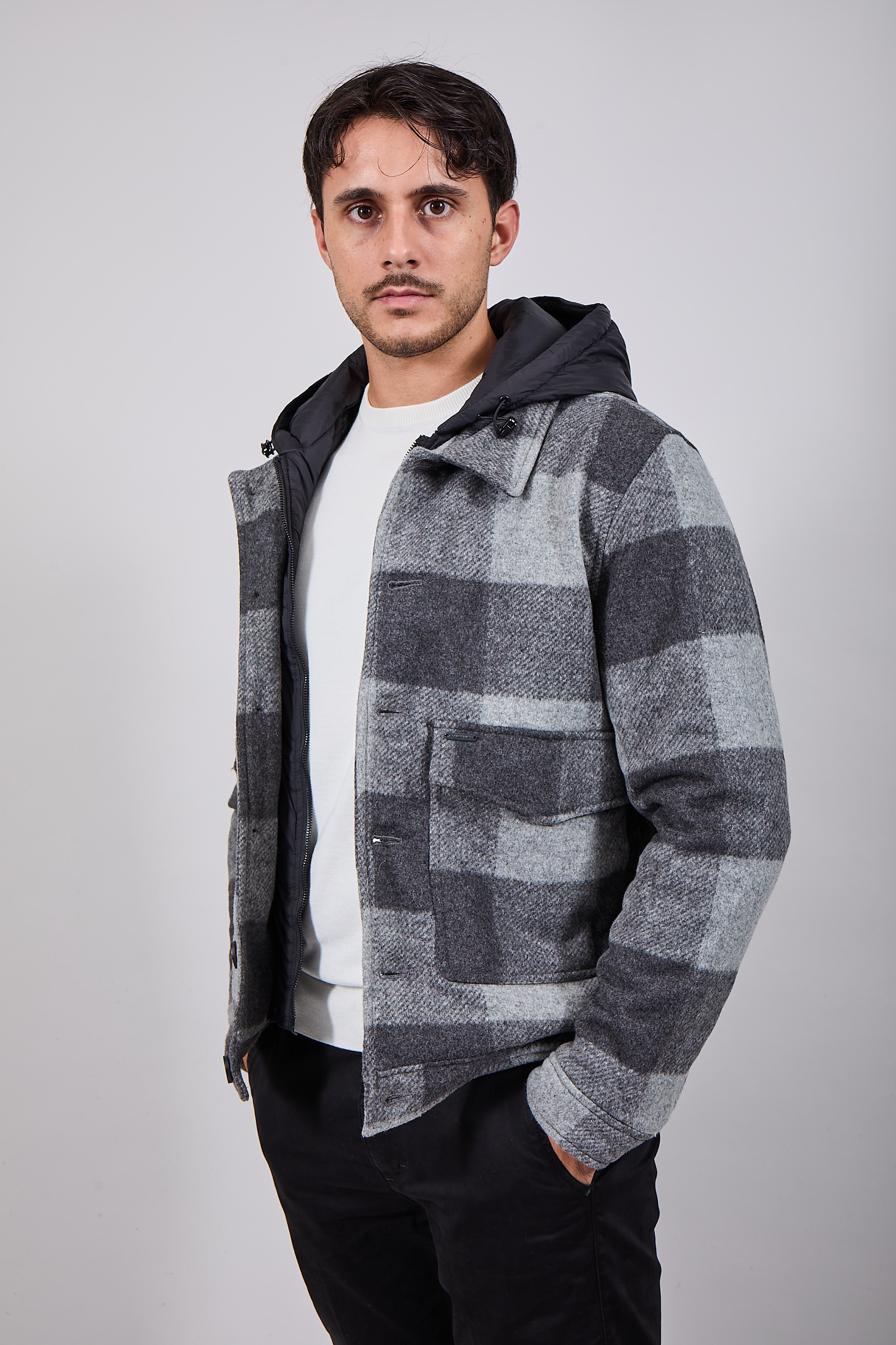 Giubbino Gianni Lupo Quadri Black 359 (12290062188884)