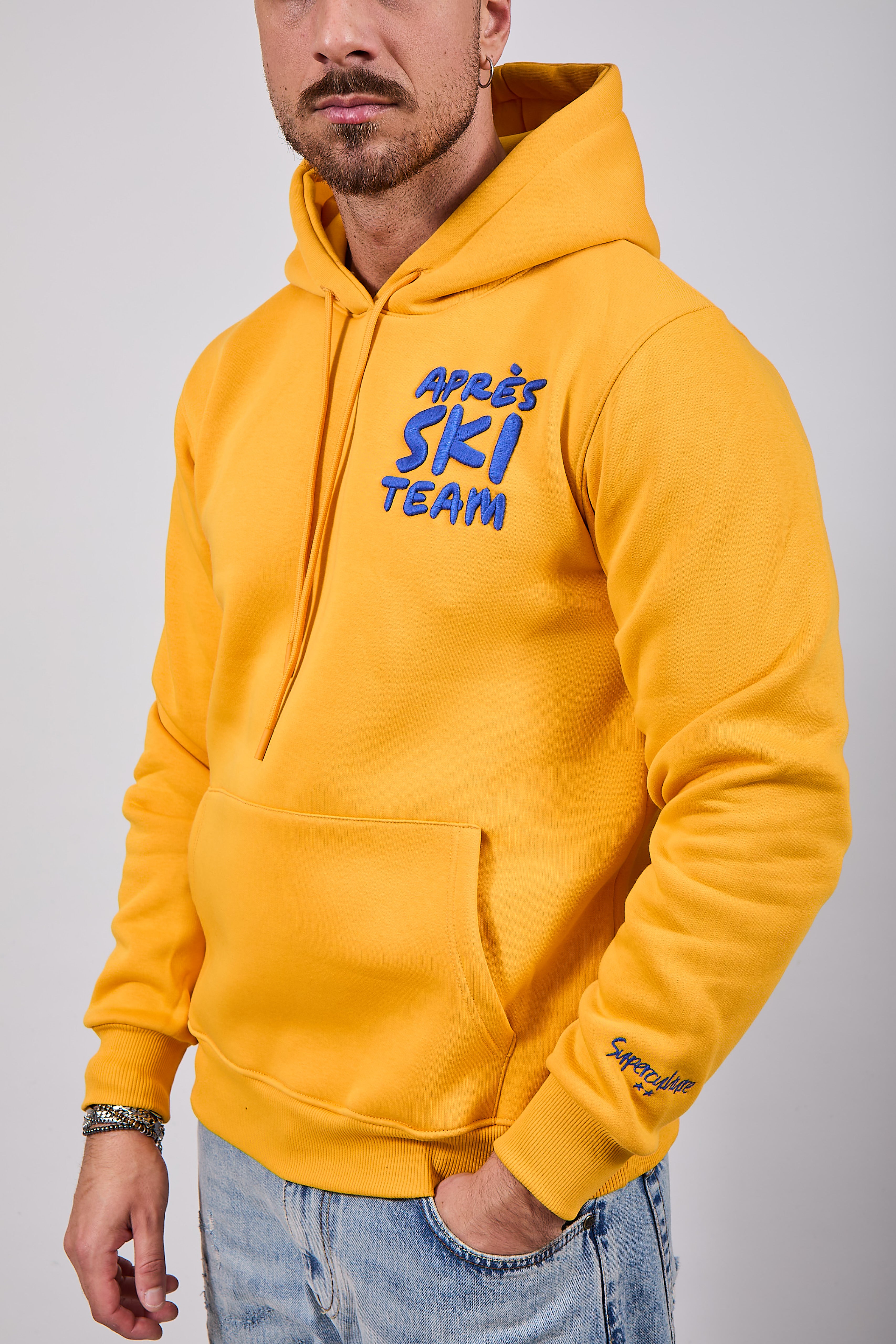 Felpa Superculture Cappuccio Ocra A1387 (12218646397268)