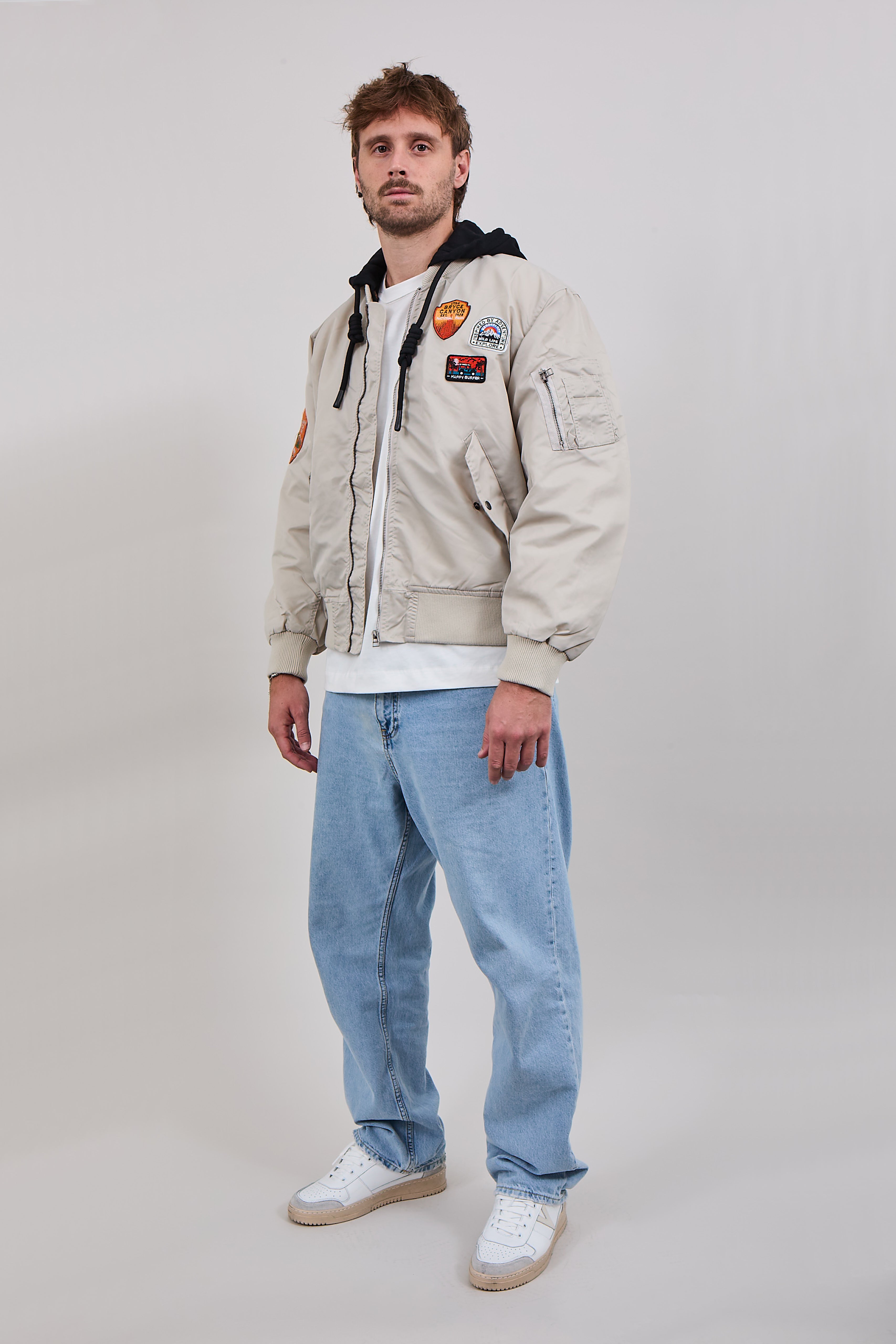 Bomber Berna Patch Beige (12300263588180)