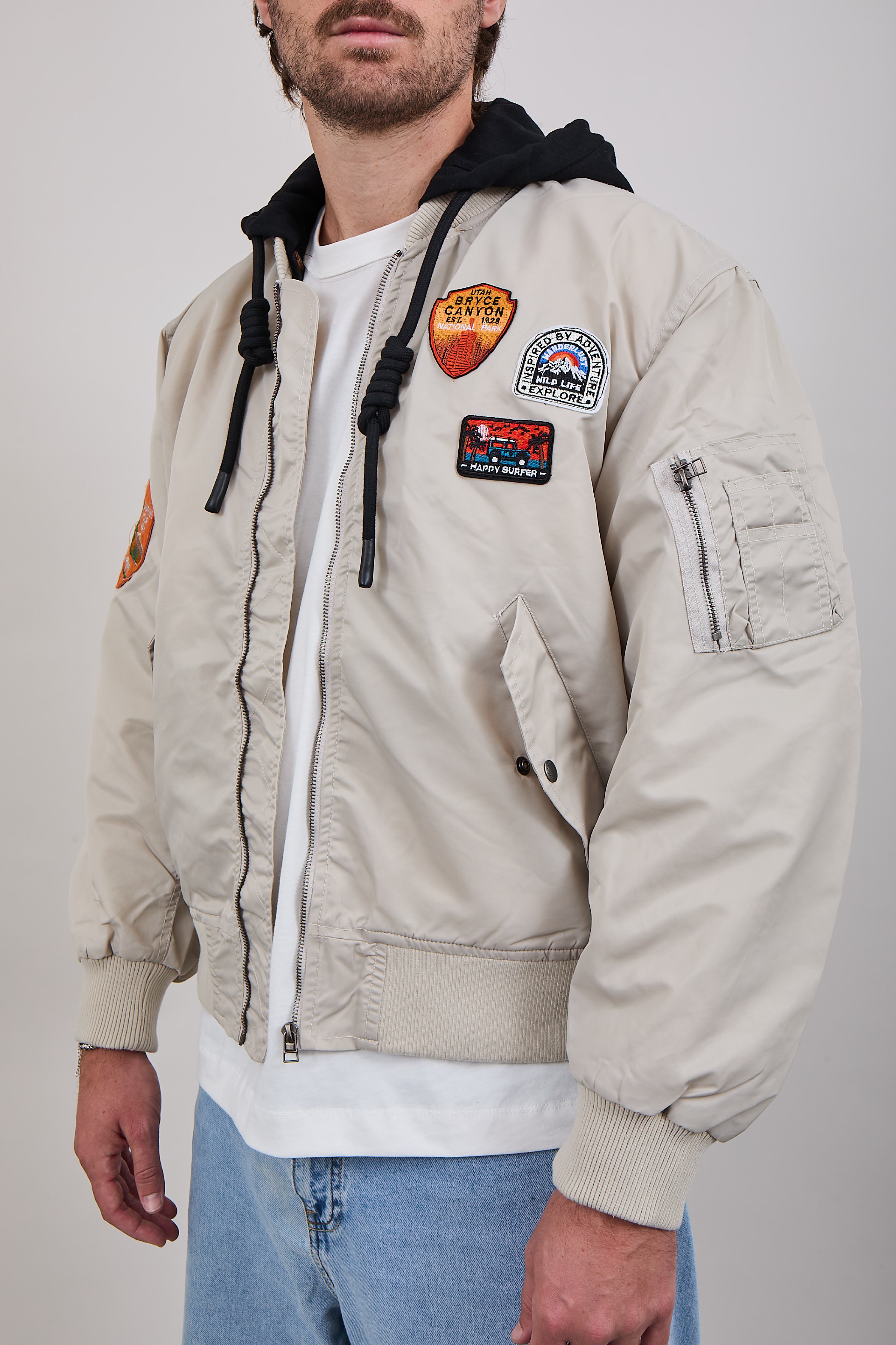 Bomber Berna Patch Beige (12300263588180)