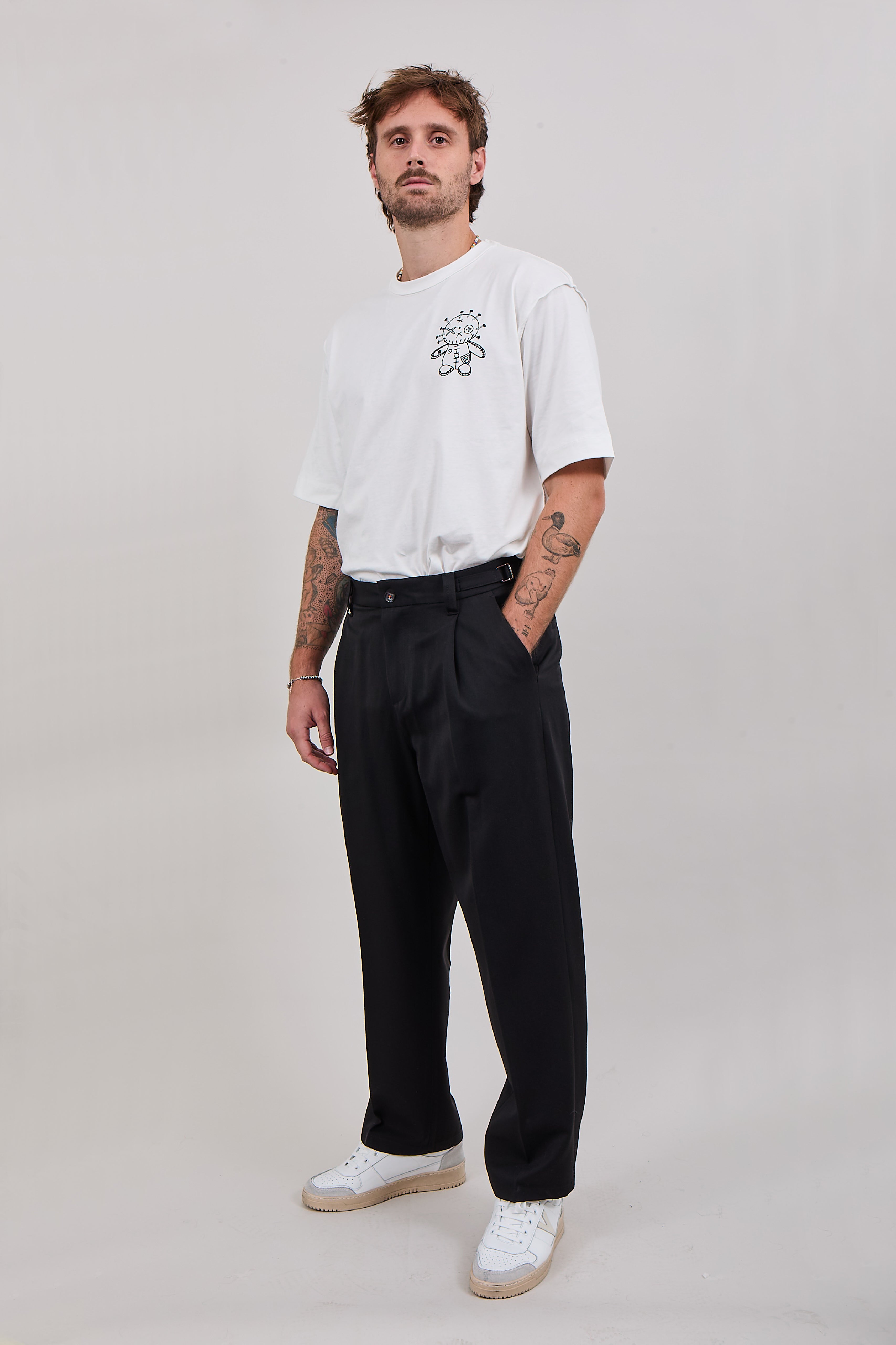 Pantalone Berna Palazzo Nero 128 (12300450398548)