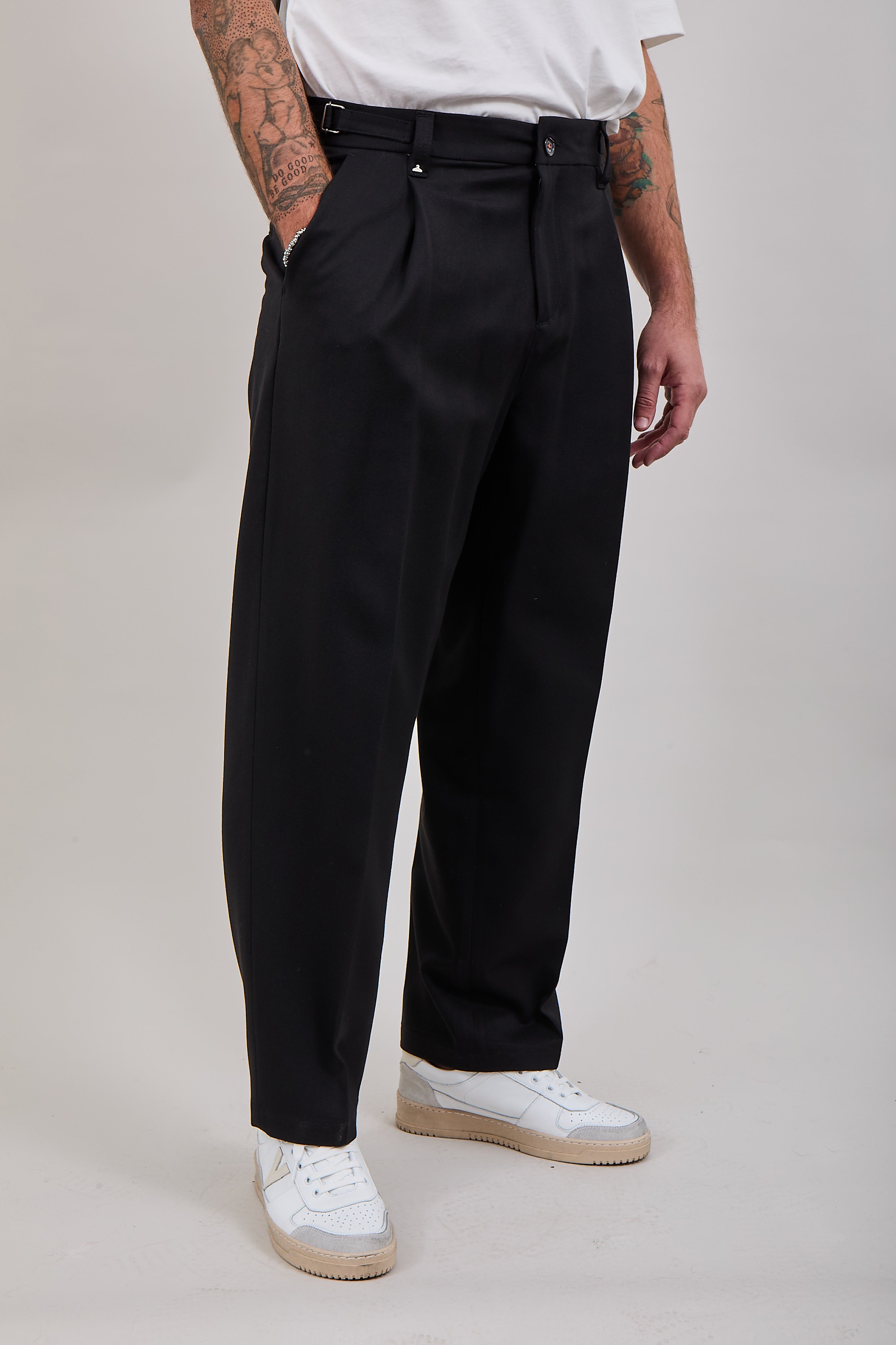 Pantalone Berna Palazzo Nero 128 (12300450398548)