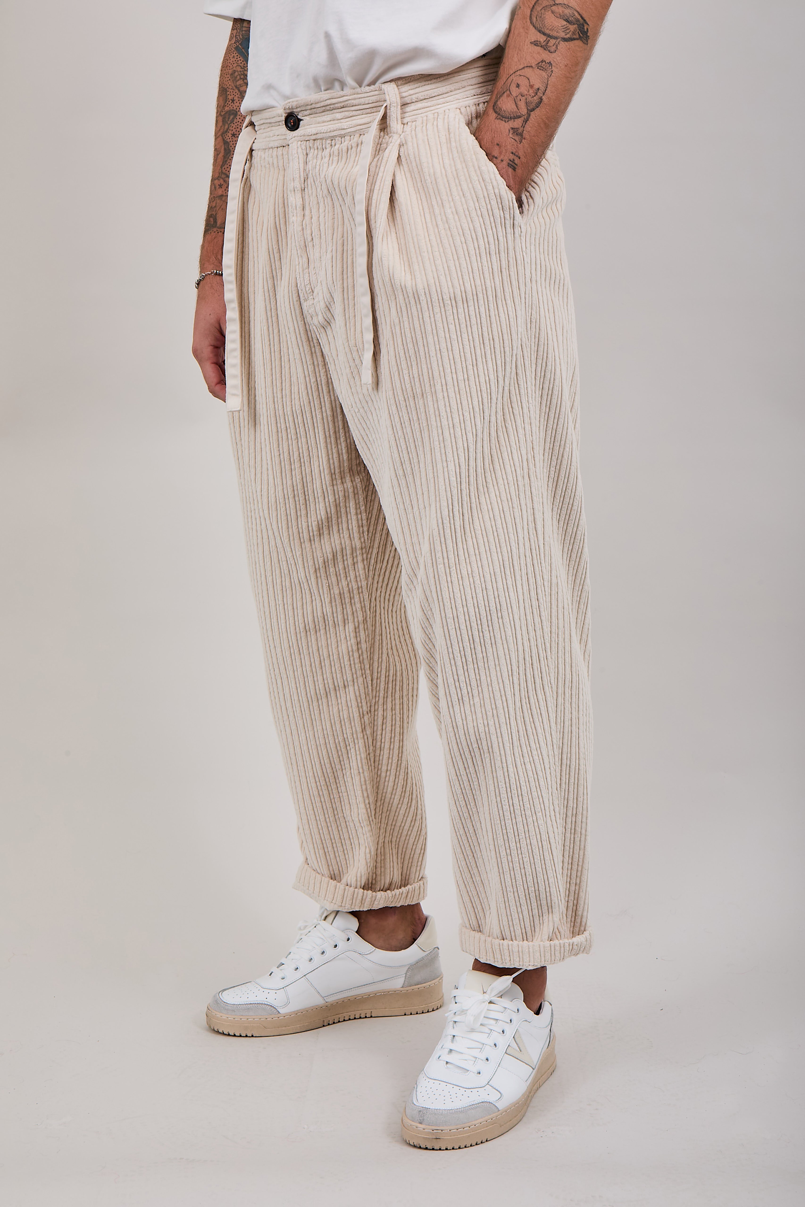 Pantalone Berna Velluto Panna 116 (12300225642836)