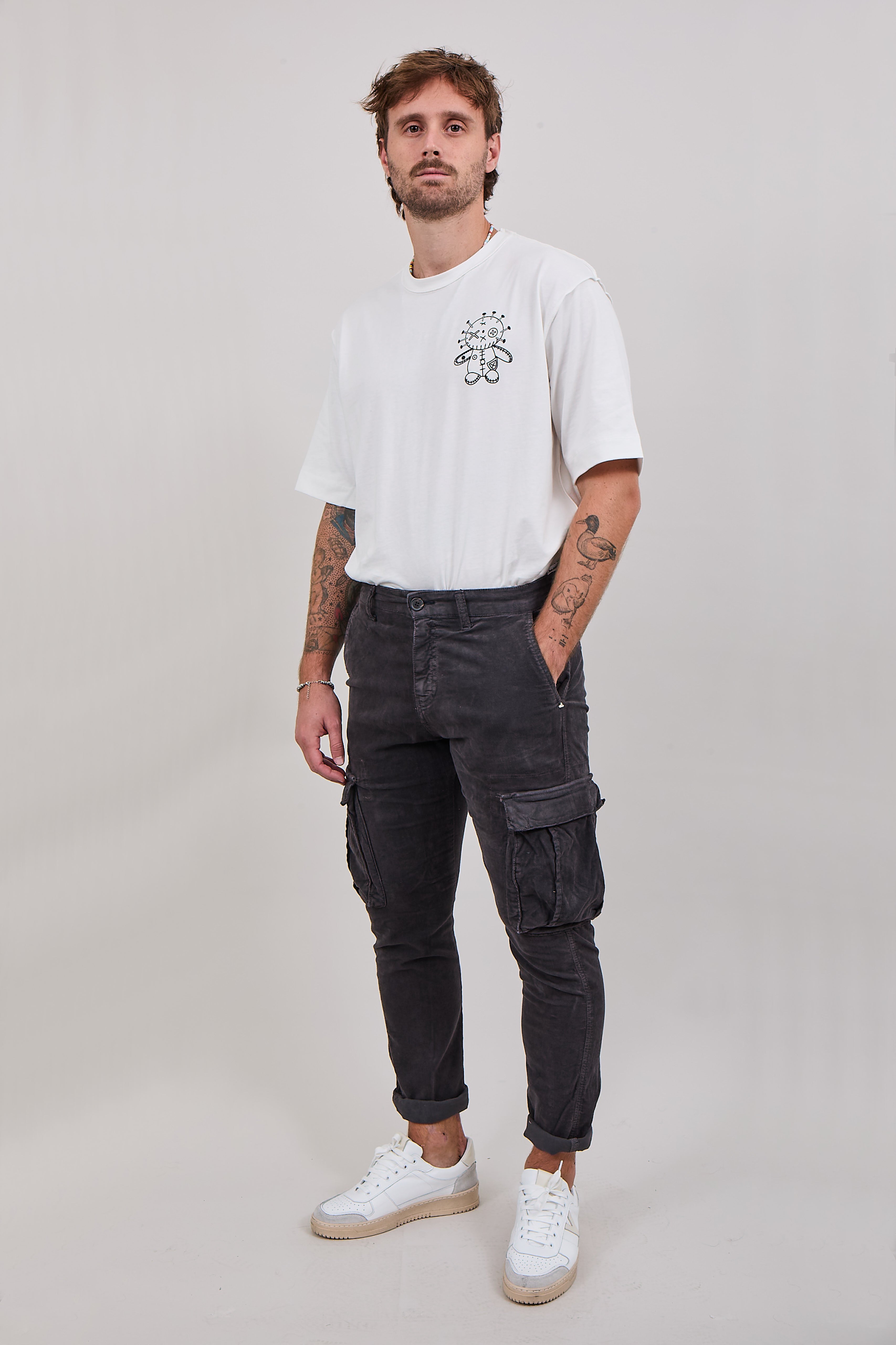 Pantalone Berna Velluto Cargo Asfalto 003 (12300261163348)