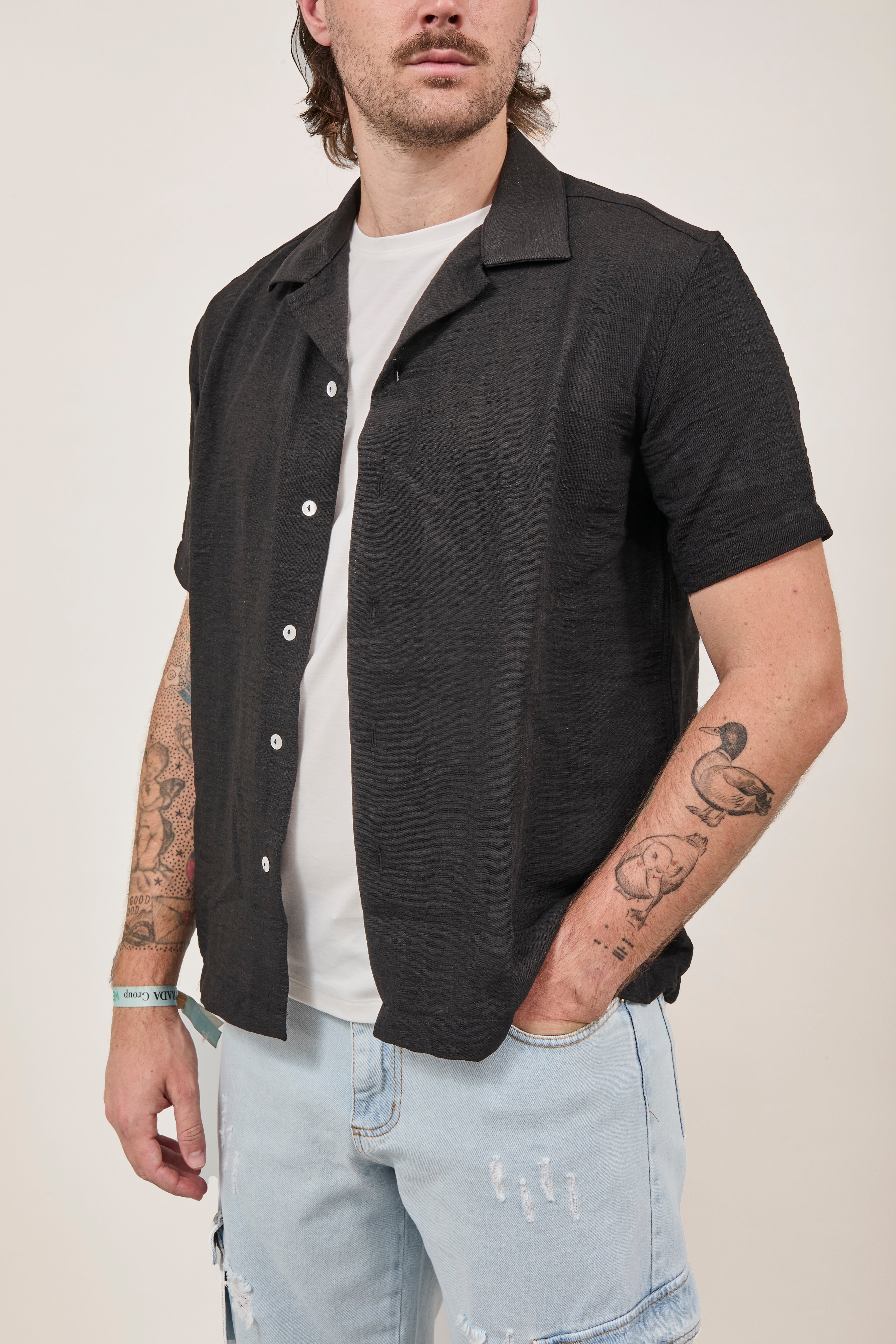 Camicia Over-d Nera c58