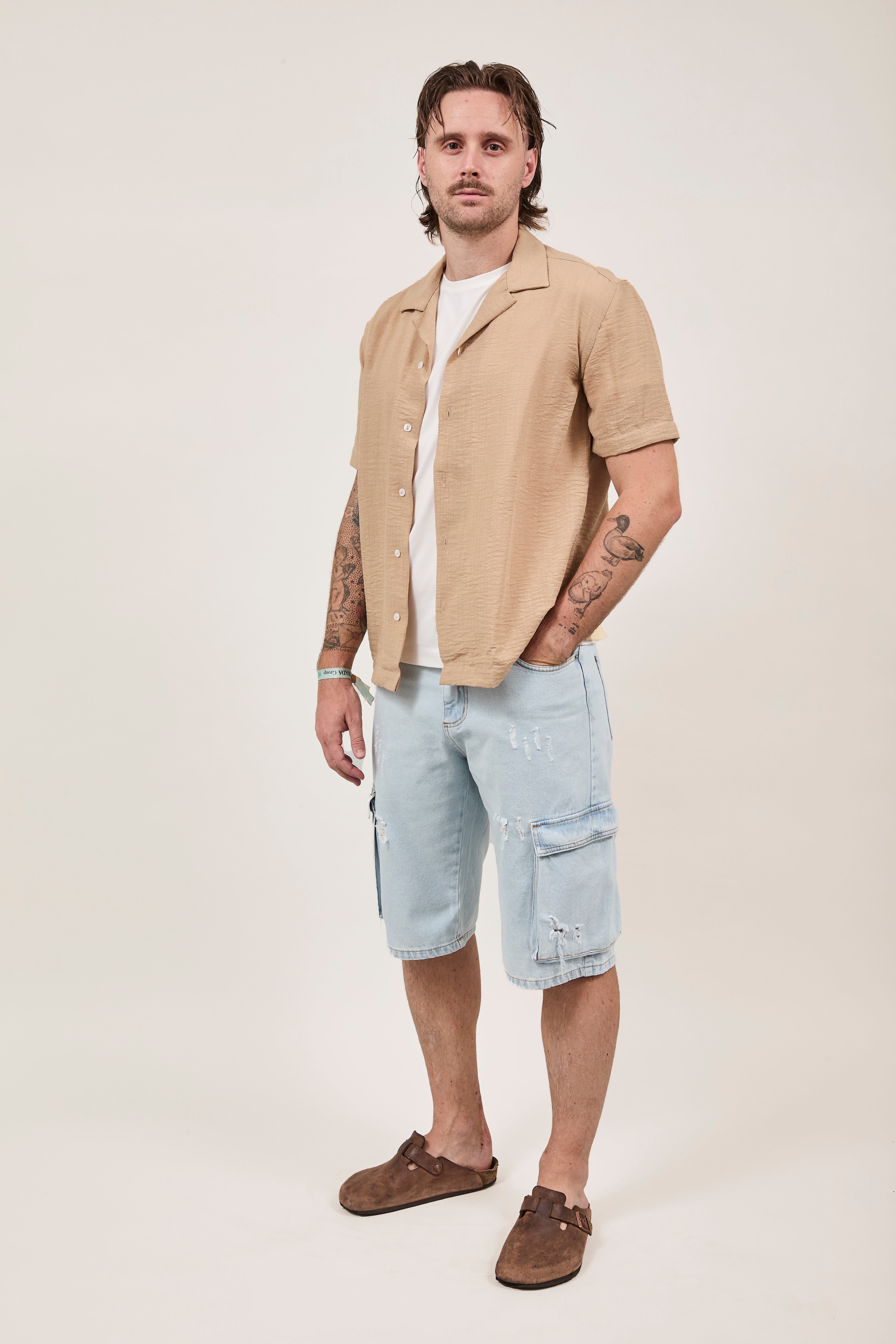 Camicia Over-d Beige c58