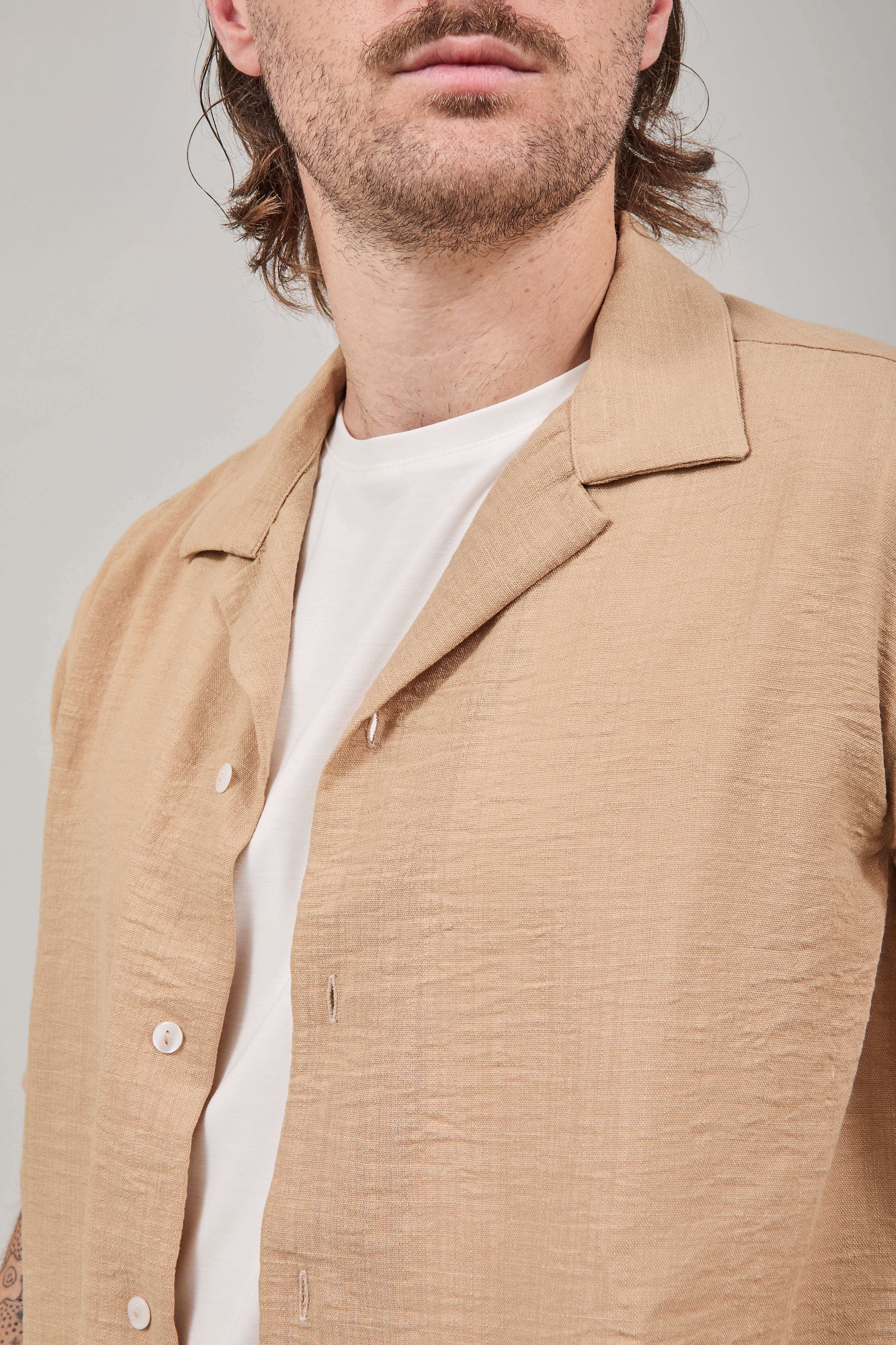 Camicia Over-d Beige c58