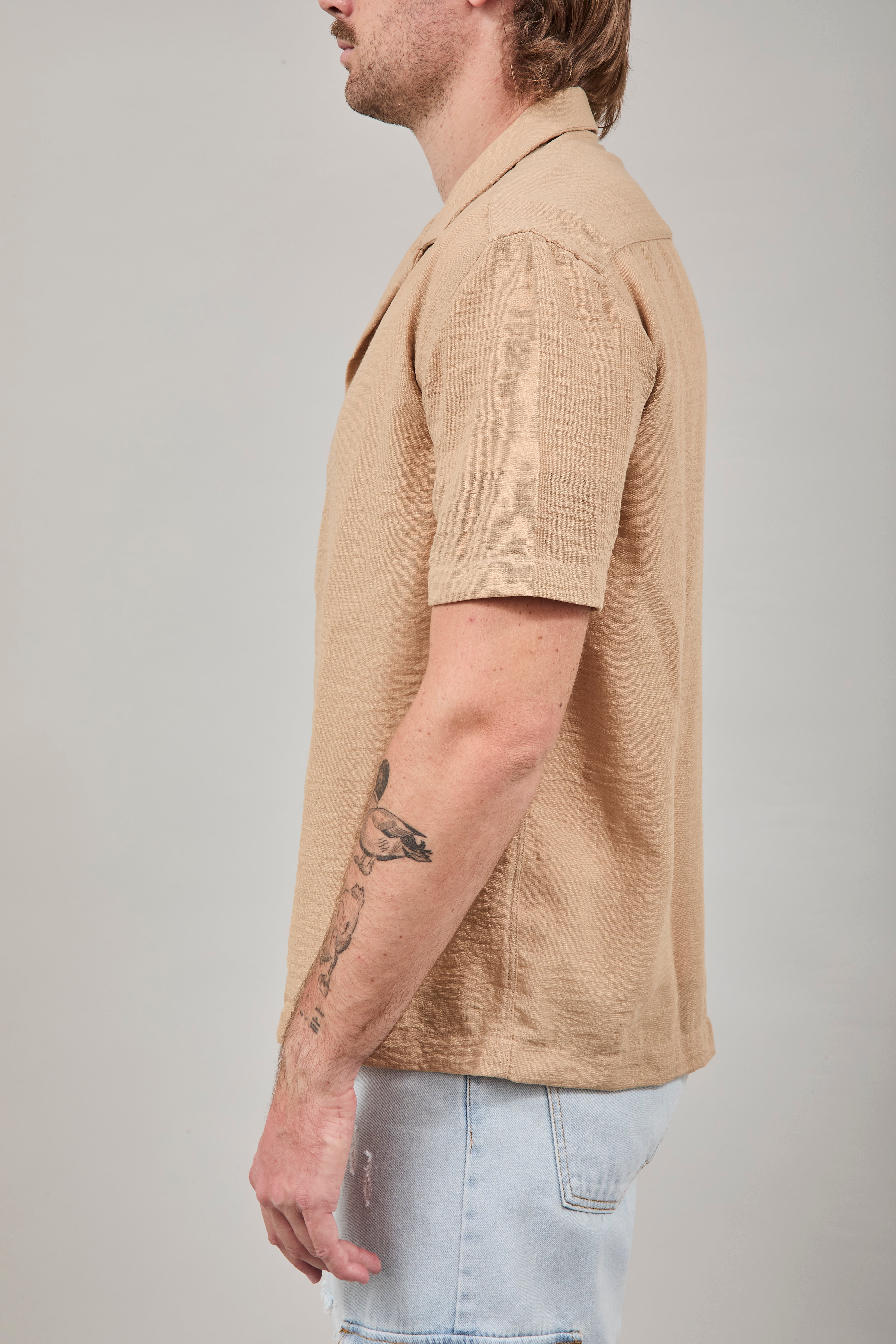 Camicia Over-d Beige c58