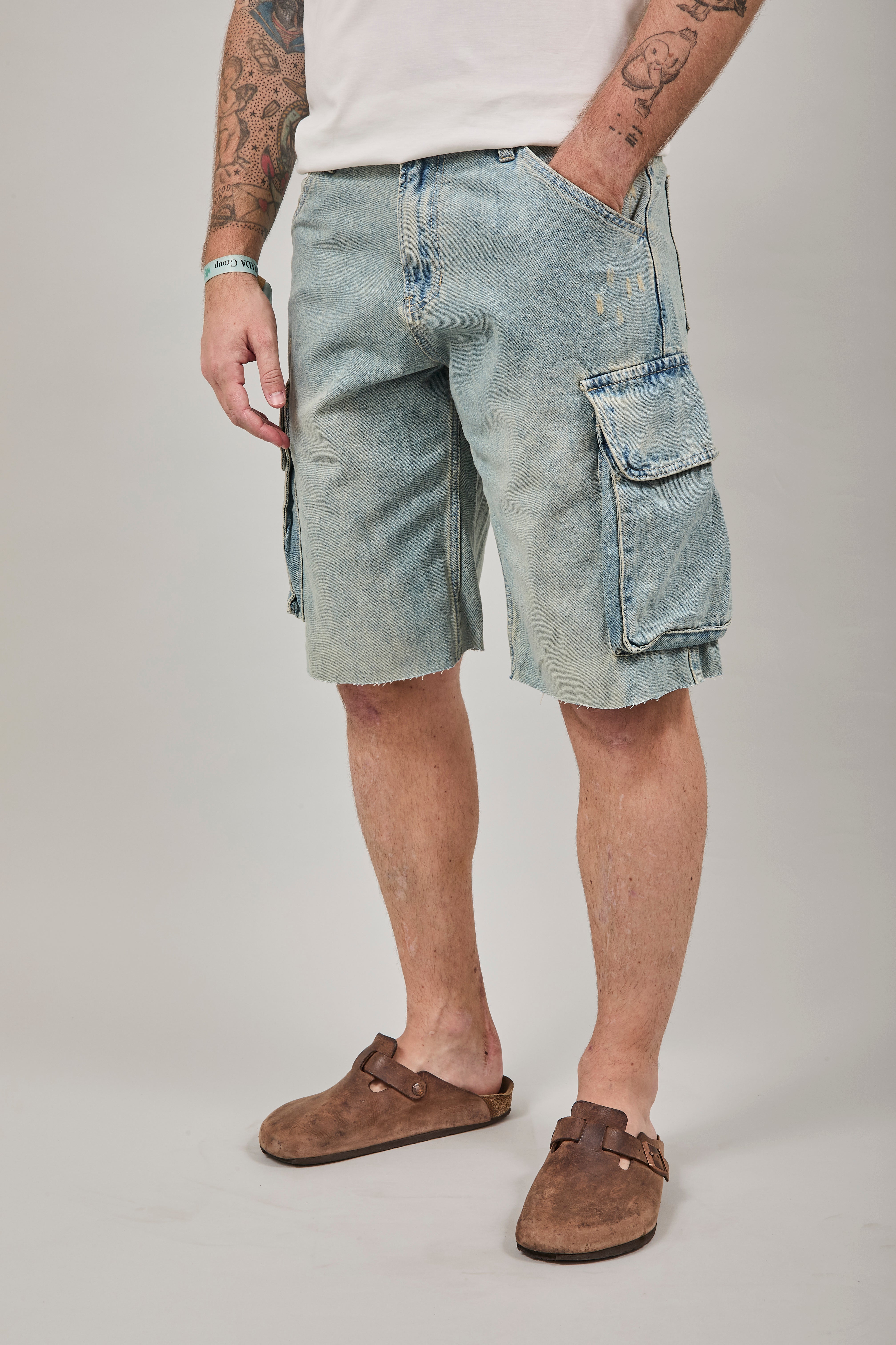 Bermuda Berna Denim Sporcato