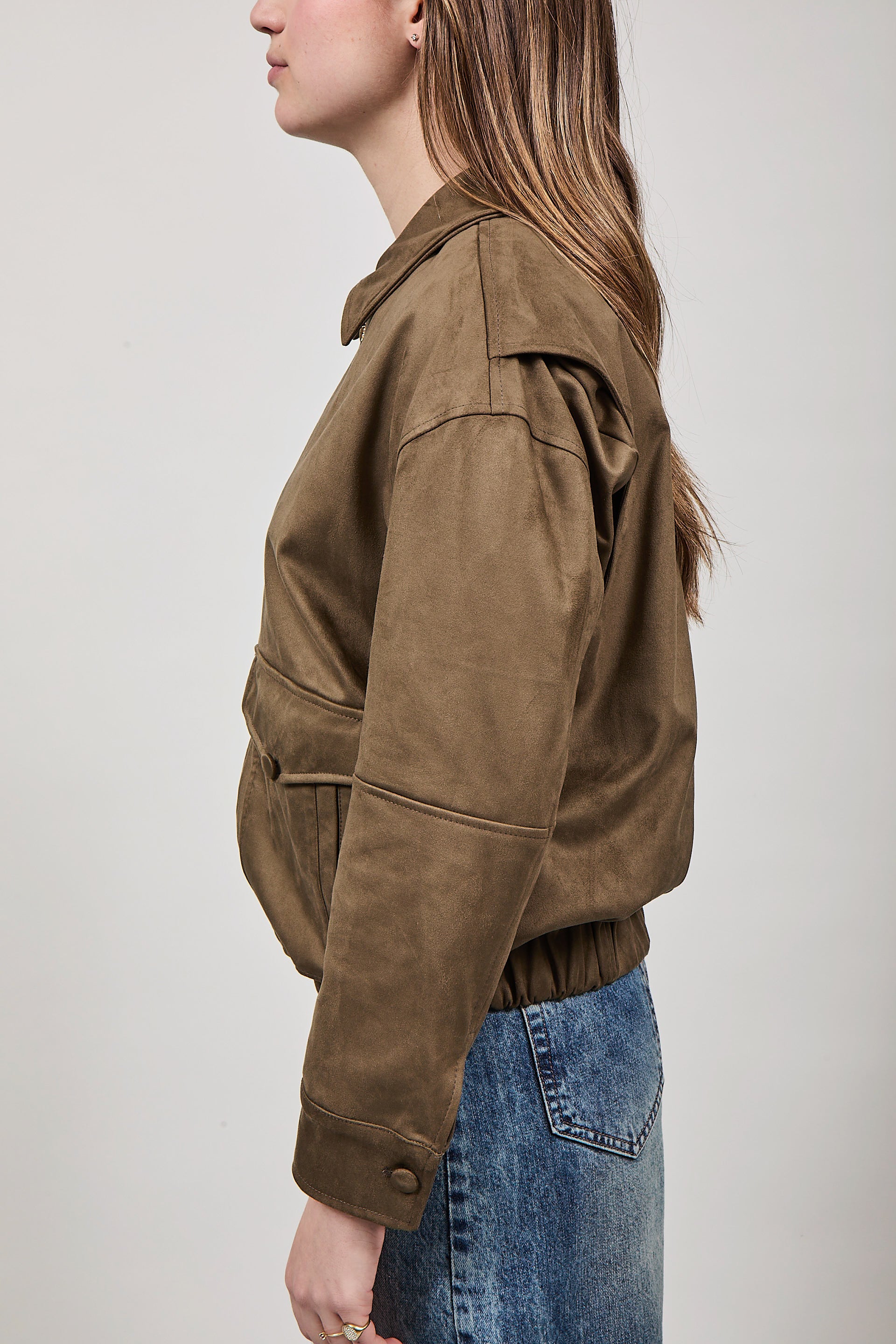 Giubbino Berna Suede Verde