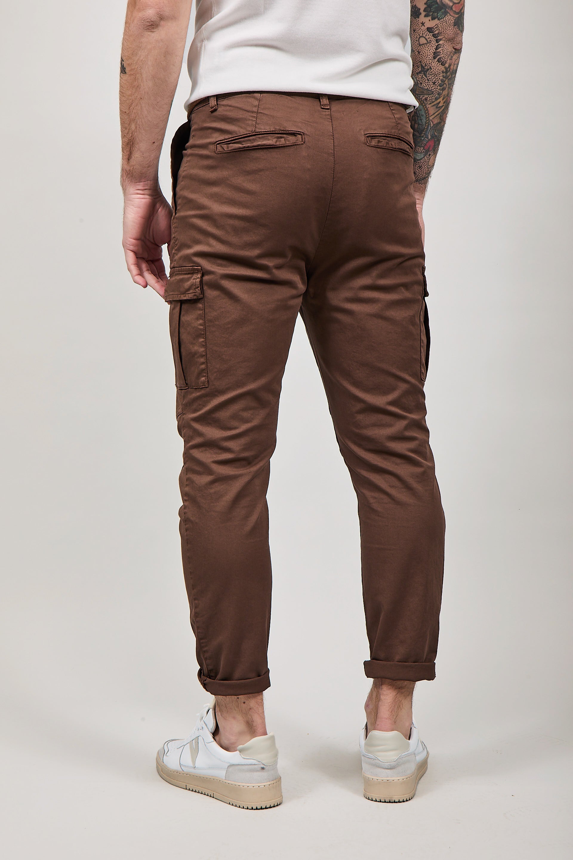 Pantalone Over-d Cargo Moro p64