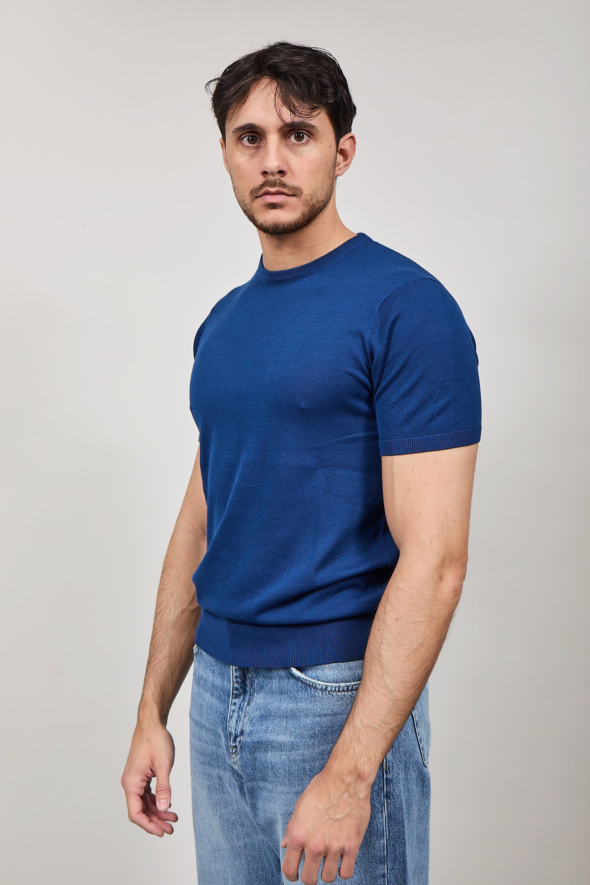 T-shirt Over-d Maglia Blu M03
