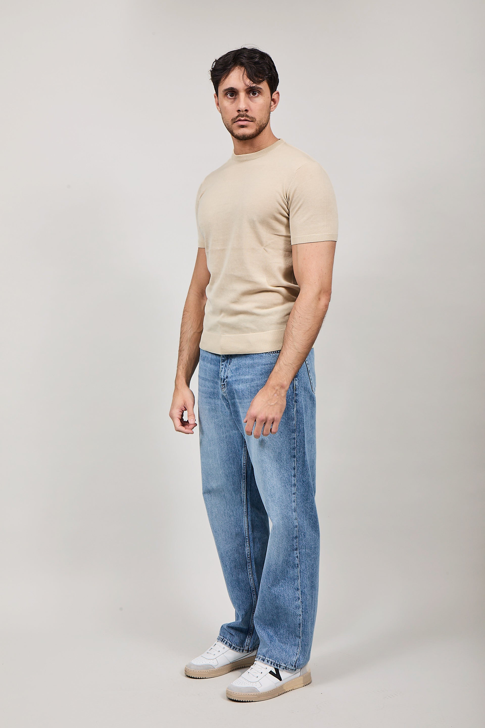 T-shirt Over-d Maglia Beige M03